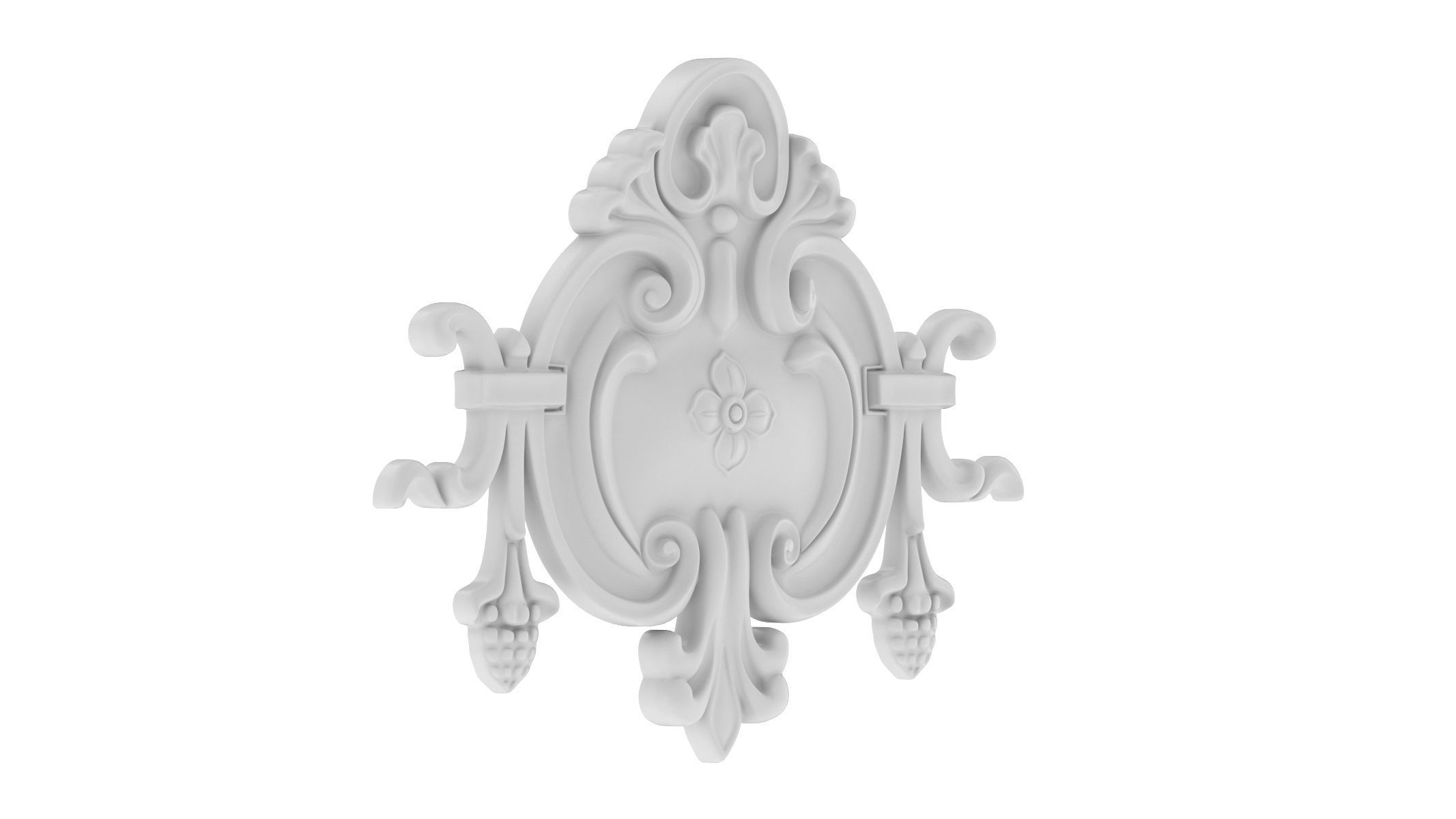 Cartouche Ornament 040 3D model_1