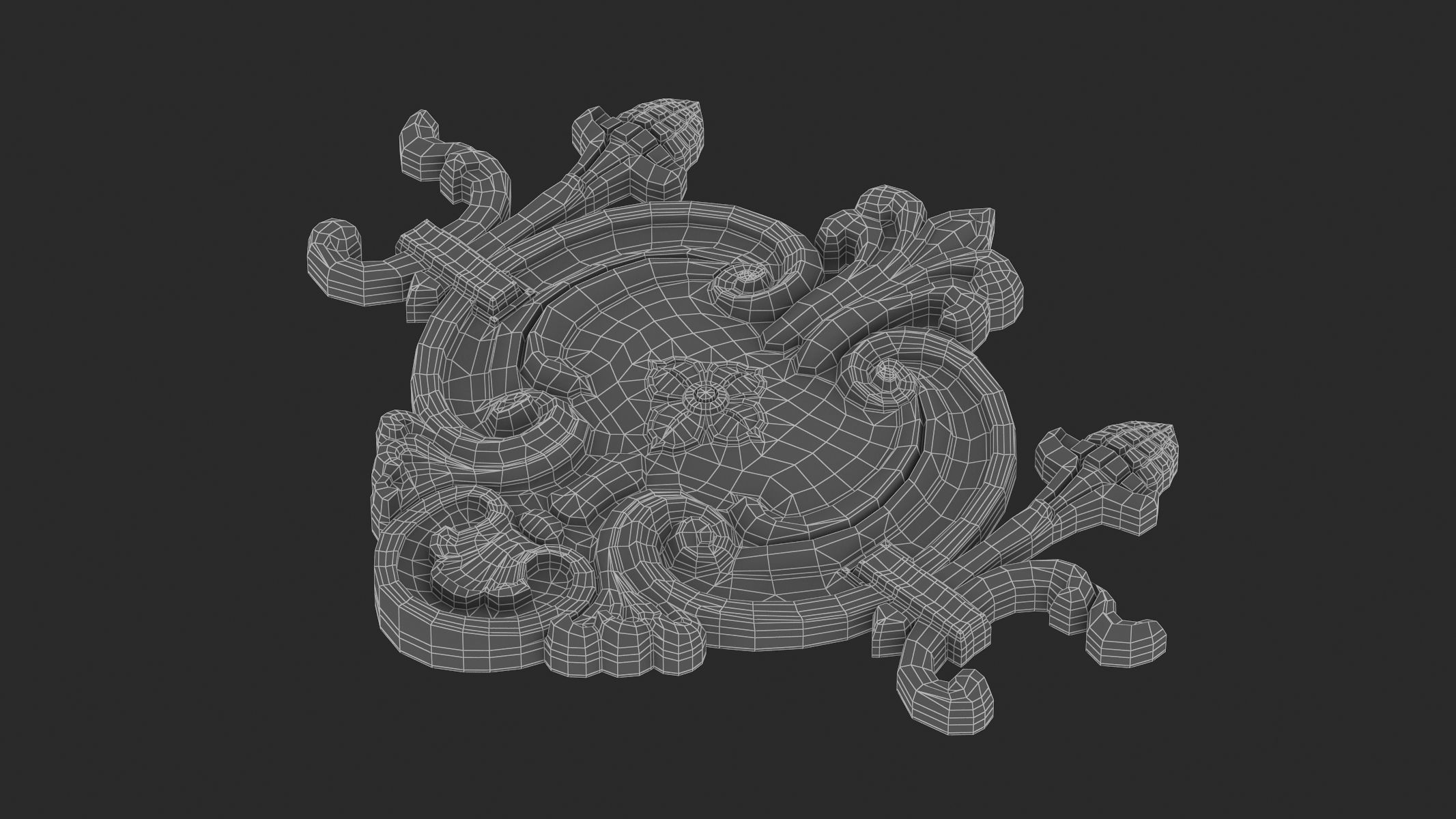 Cartouche Ornament 040 3D model_8