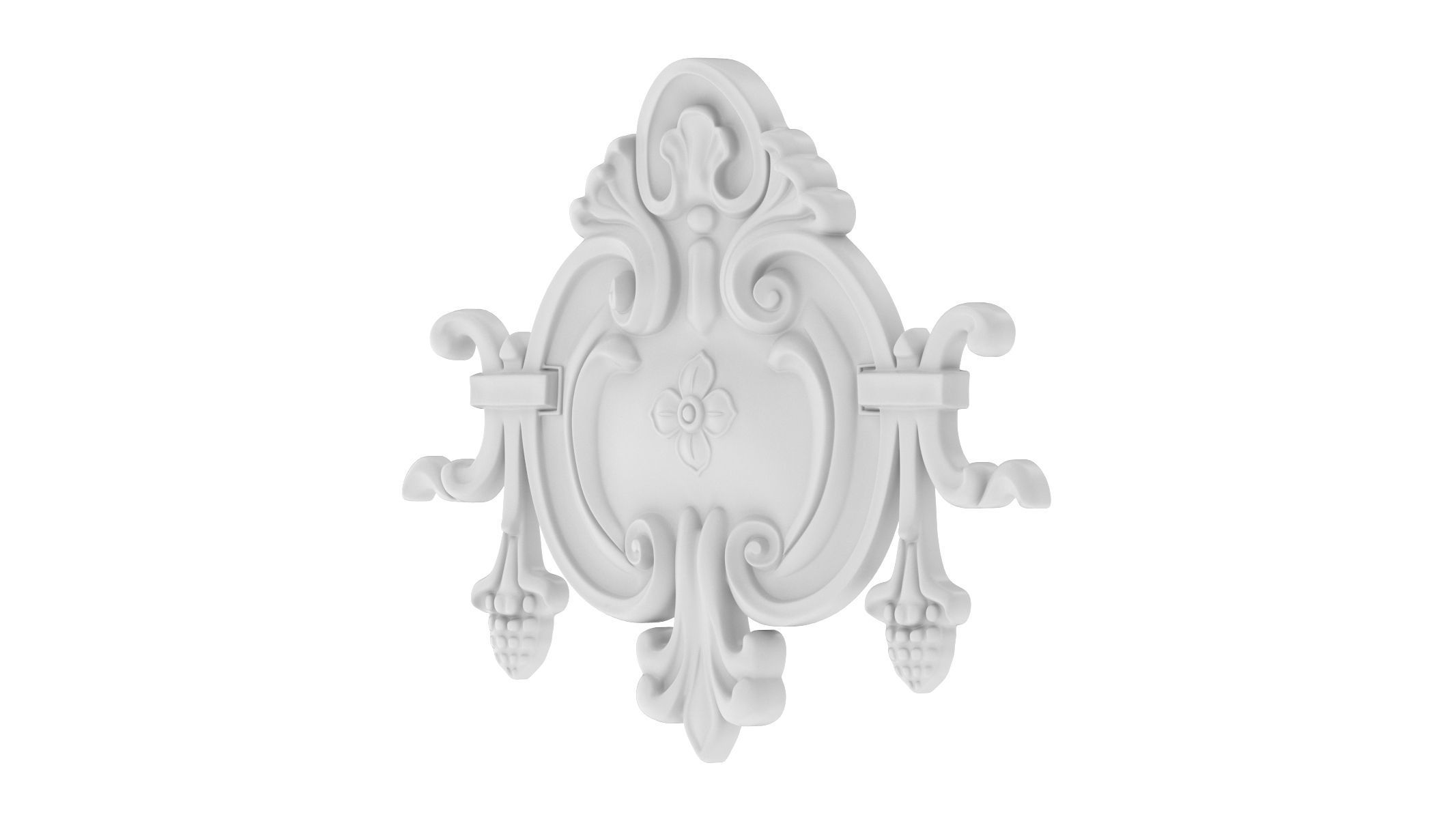 Cartouche Ornament 040 3D model_2