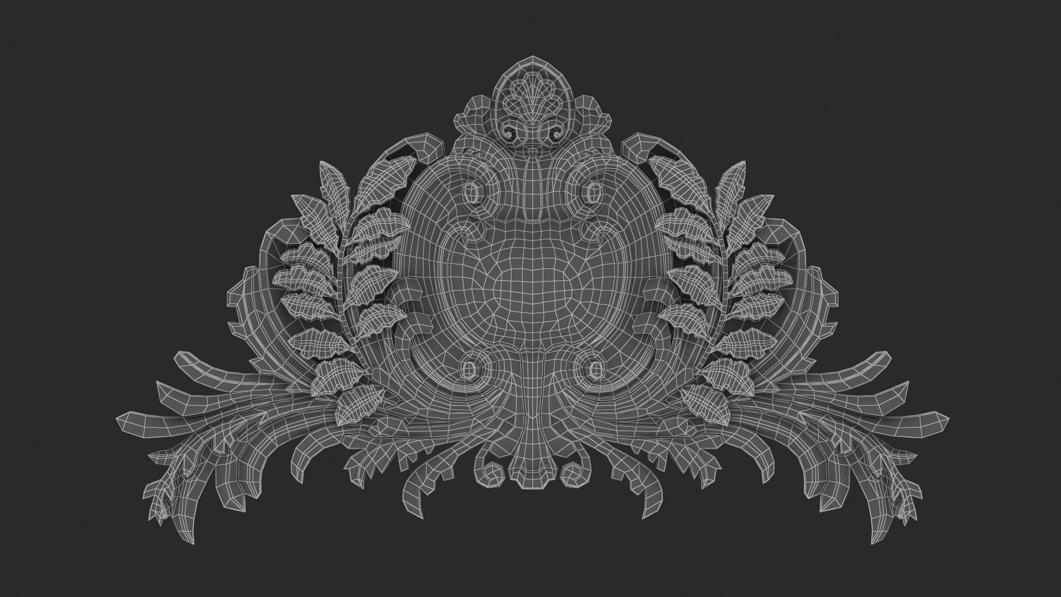 Cartouche Ornament 041 3D model_5