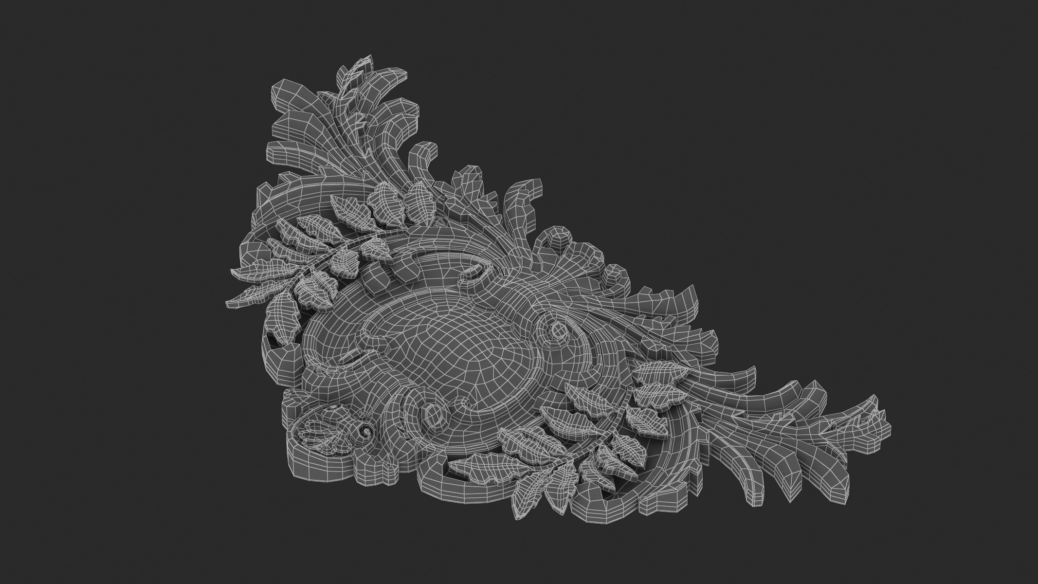 Cartouche Ornament 041 3D model_8