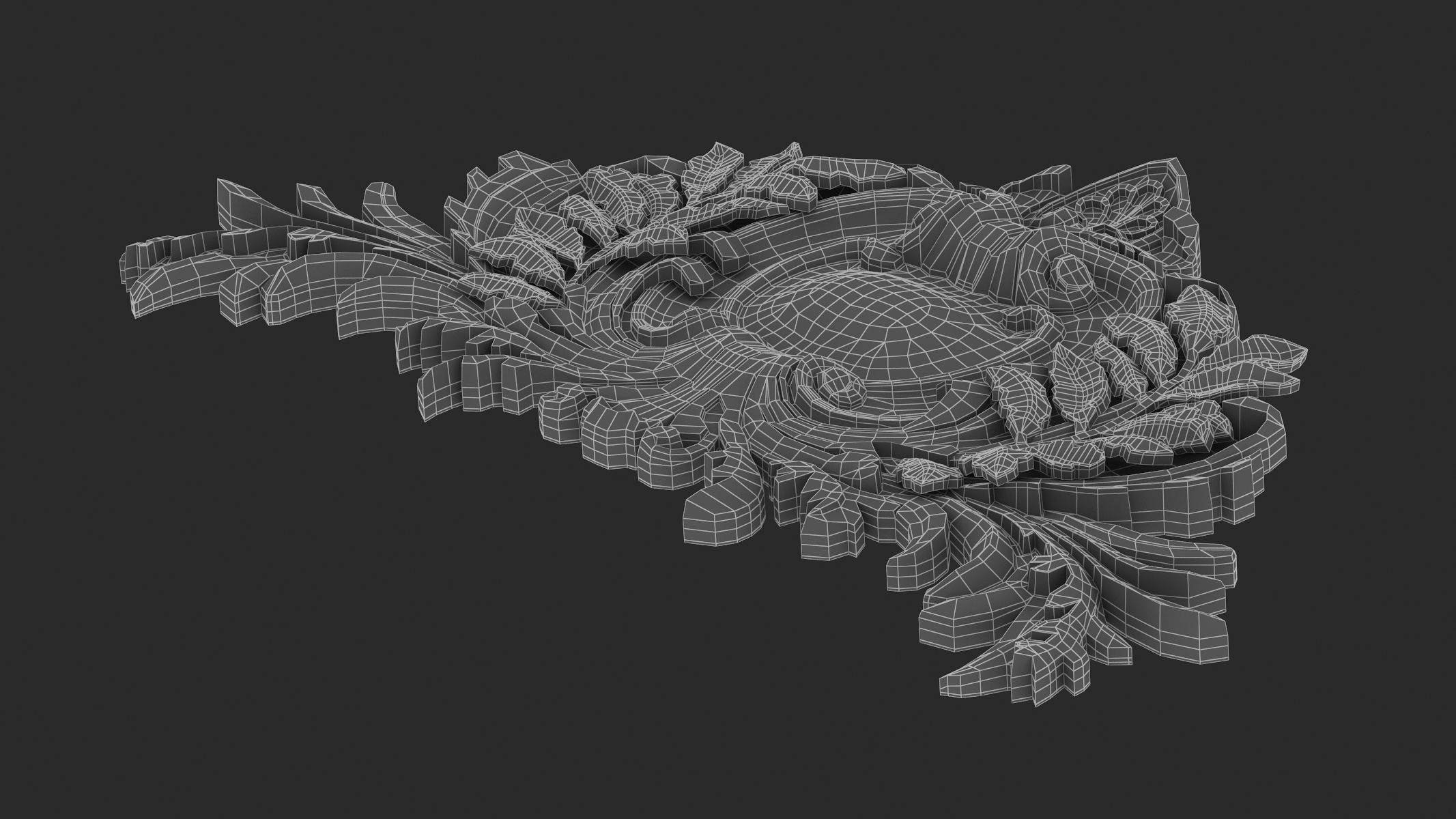 Cartouche Ornament 041 3D model_9