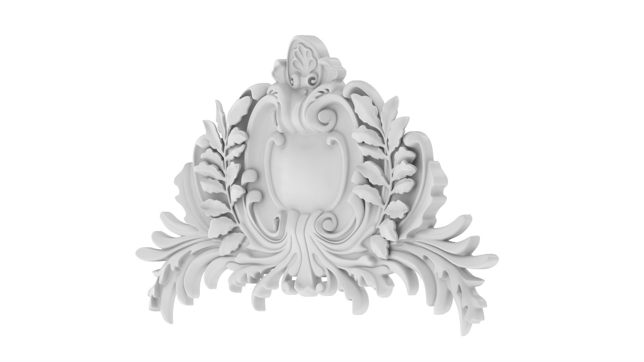 Cartouche Ornament 041 3D model_2