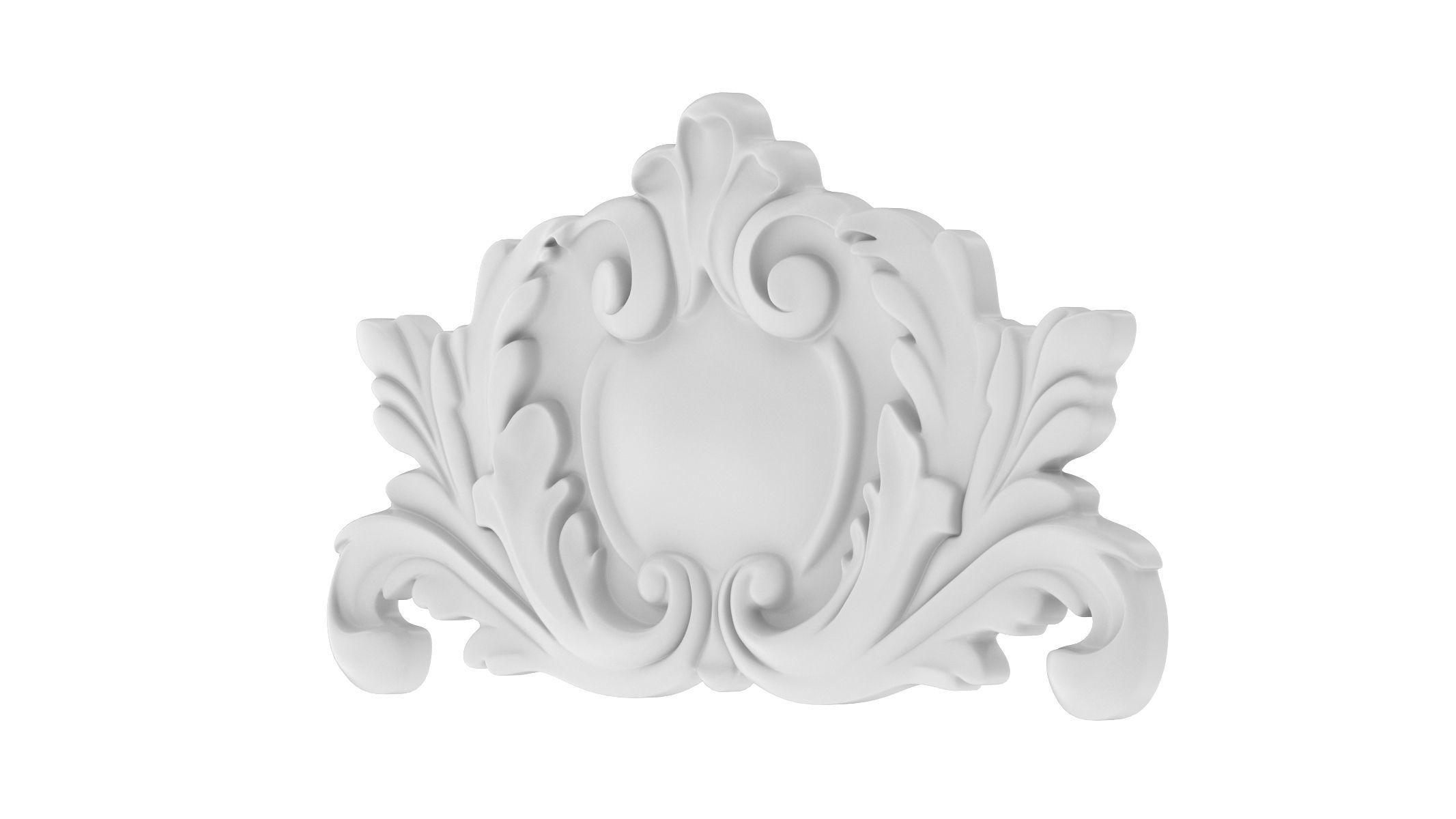 Cartouche Ornament 042 3D model_2