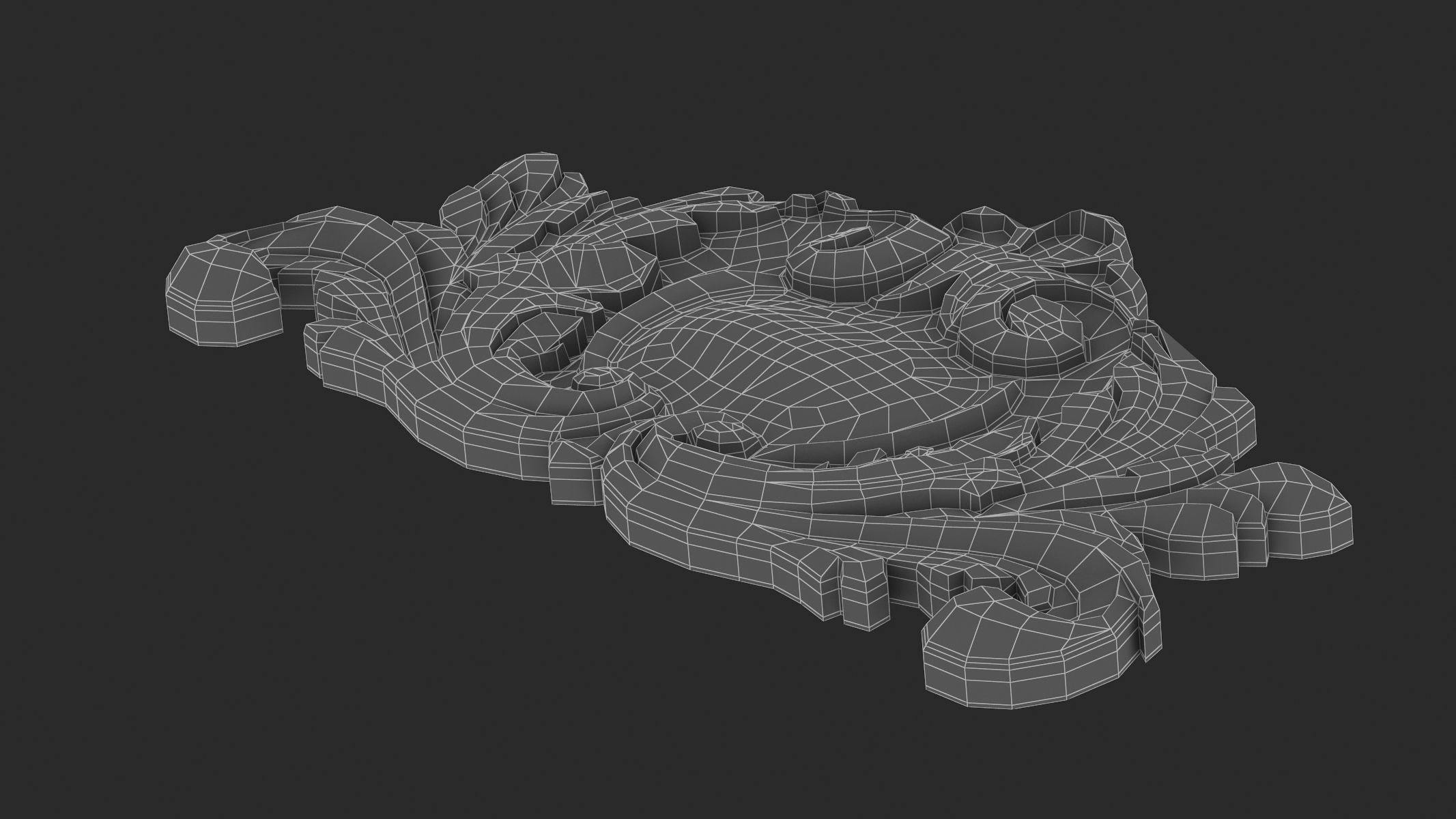 Cartouche Ornament 042 3D model_9