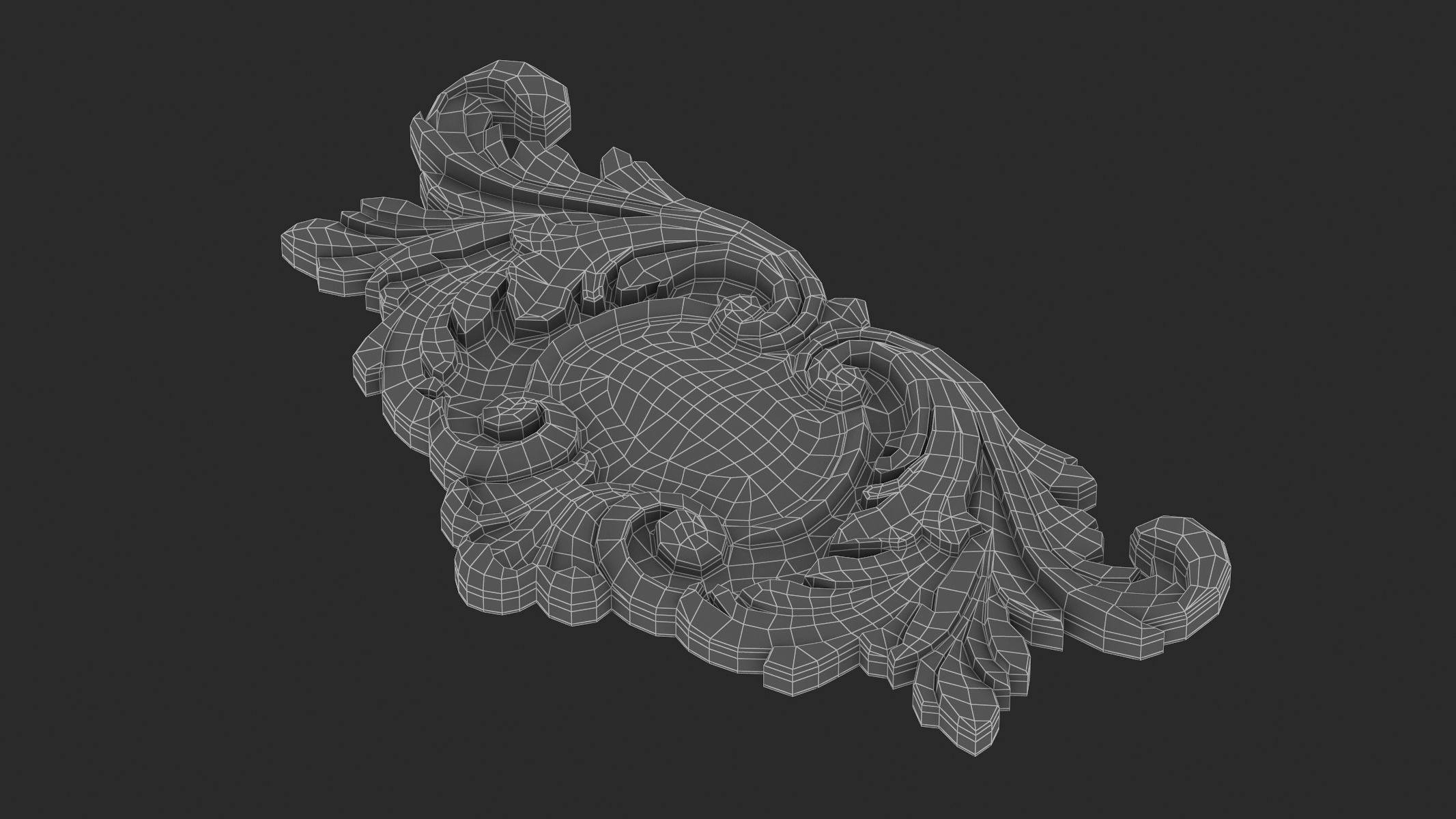 Cartouche Ornament 042 3D model_8