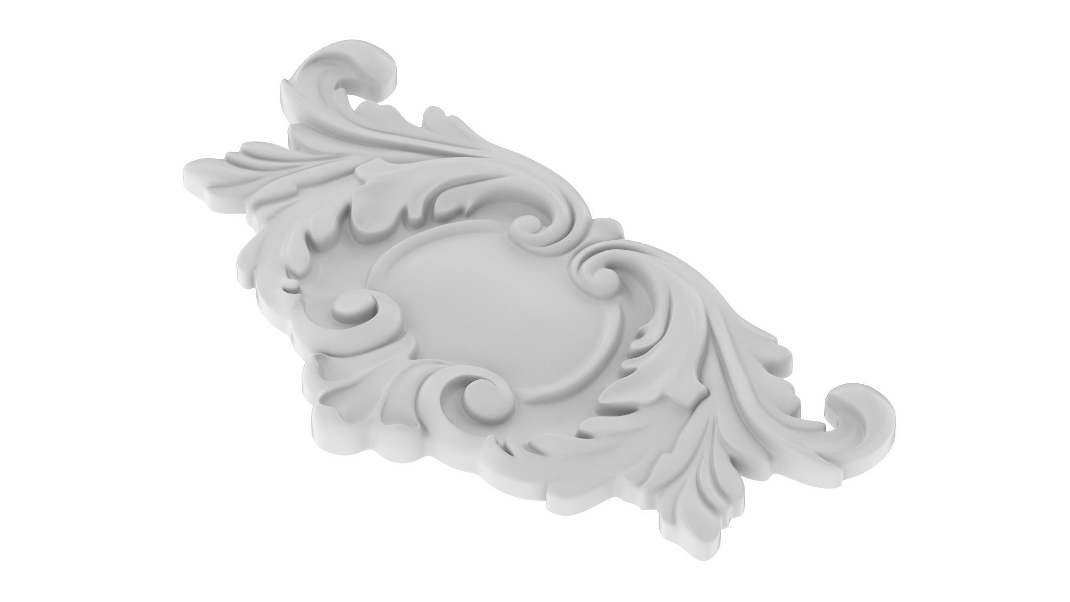 Cartouche Ornament 042 3D model_3