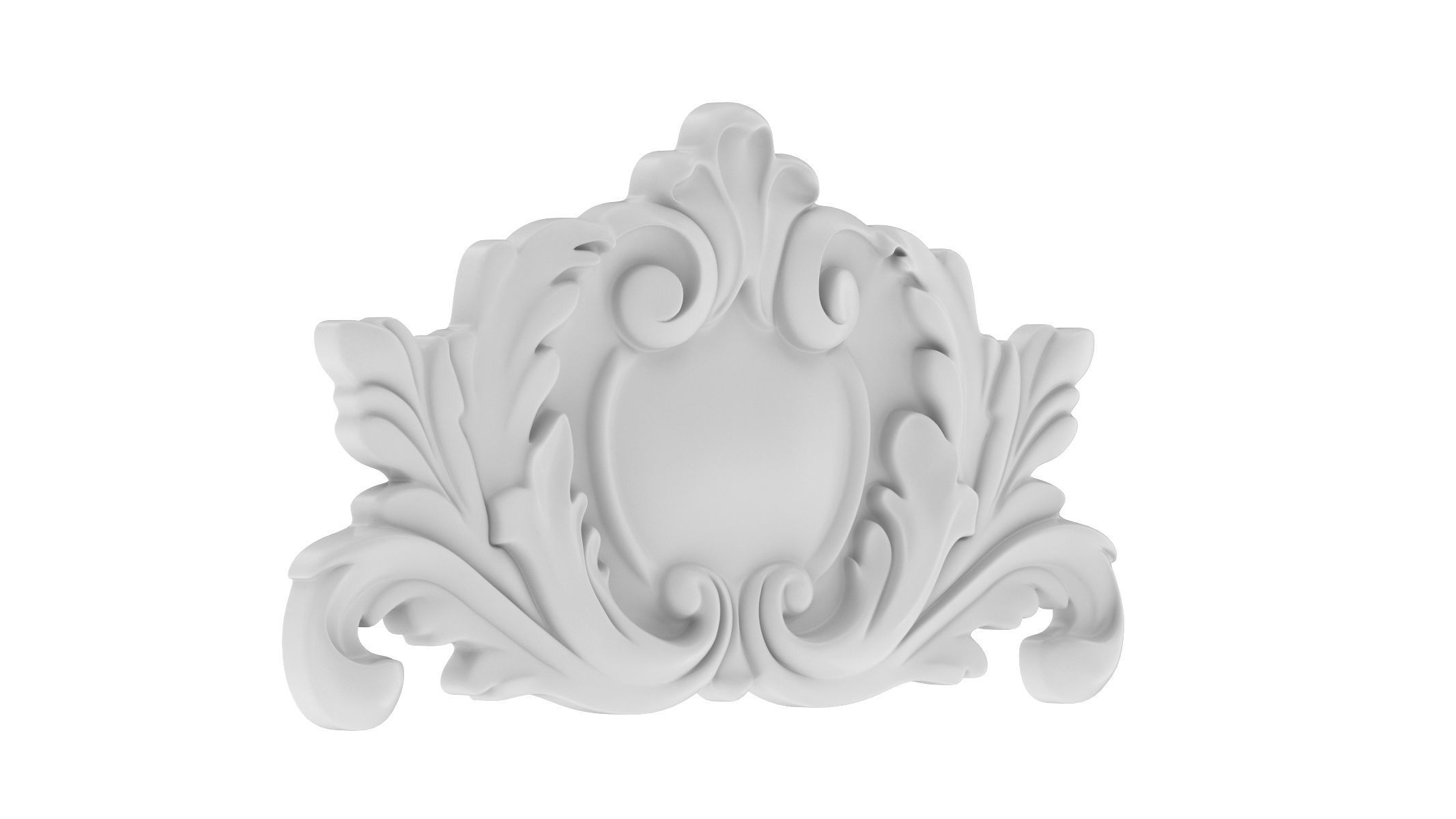 Cartouche Ornament 042 3D model_1
