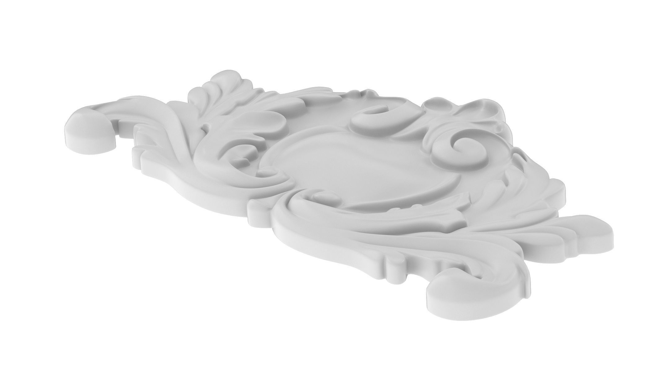 Cartouche Ornament 042 3D model_4