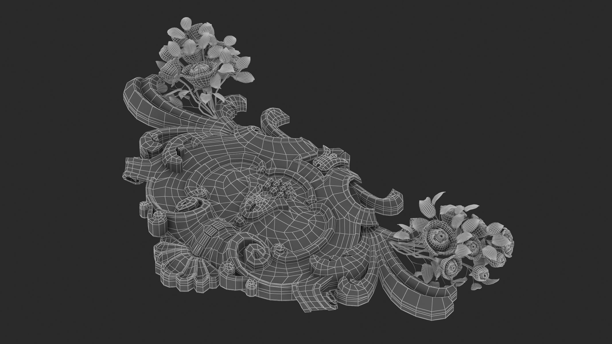 Cartouche Ornament 043 3D model_8