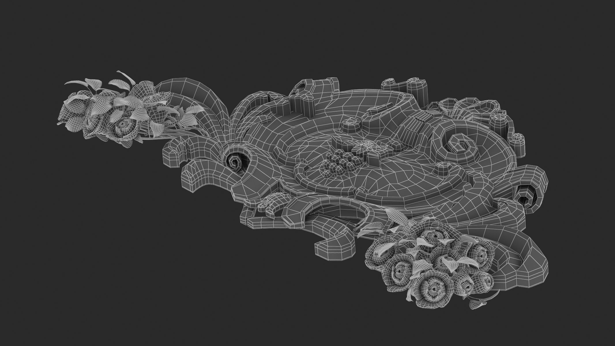 Cartouche Ornament 043 3D model_9