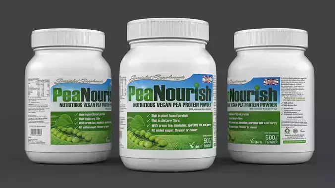 Protein Powder 3D model