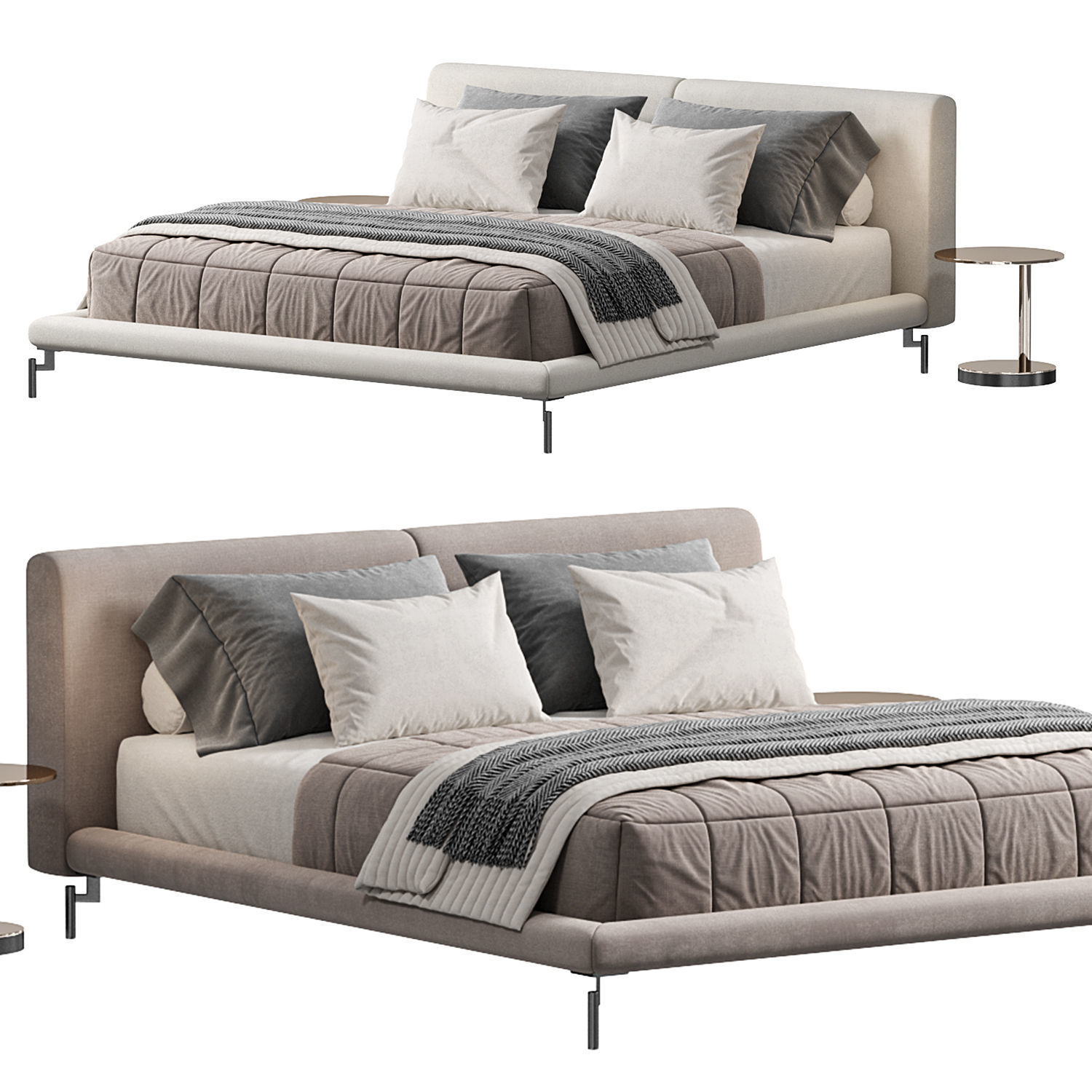 Canelli bed by zegen 3D model_1