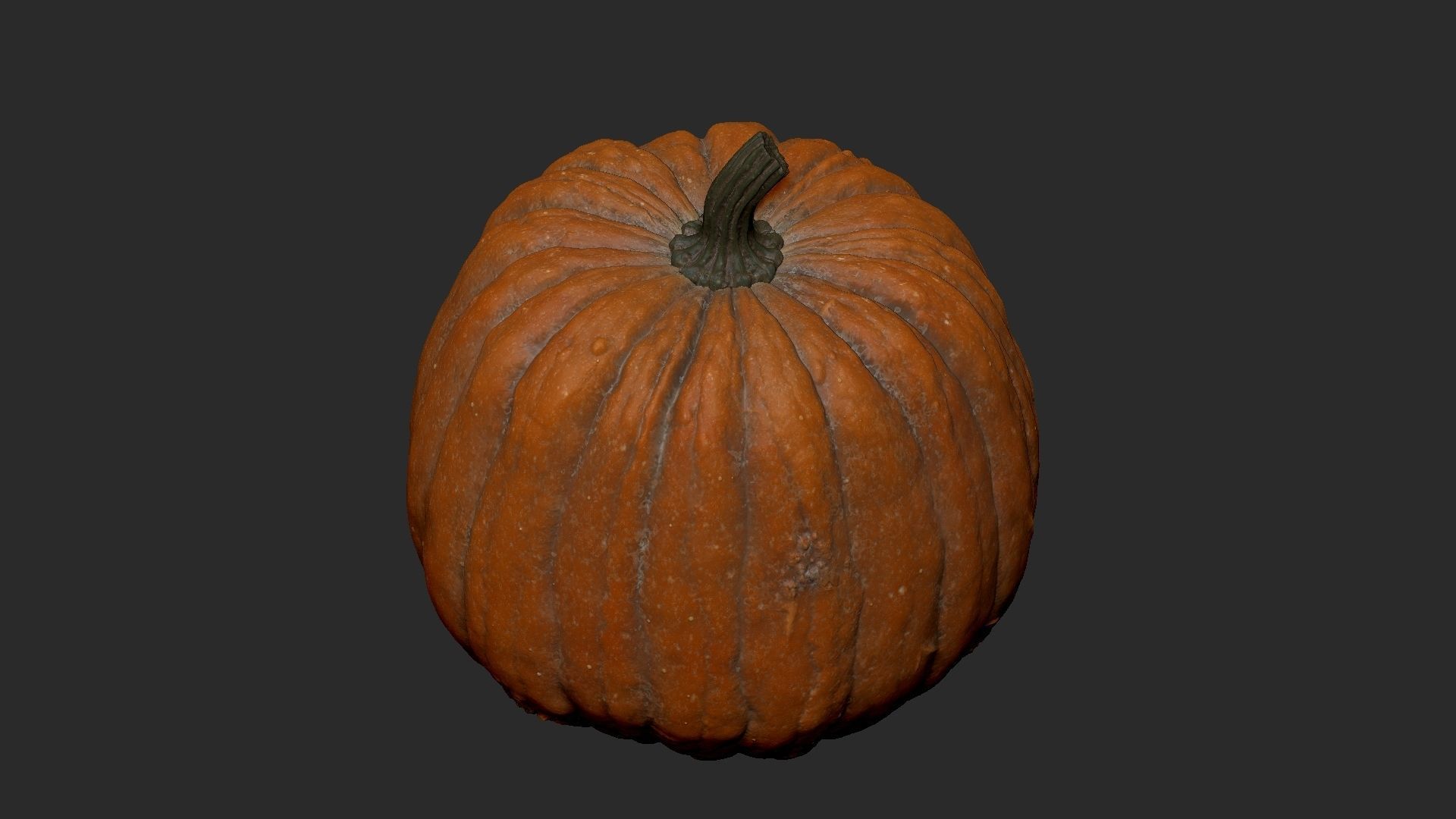 Halloween old pumpkin ZB high model 3D model_12