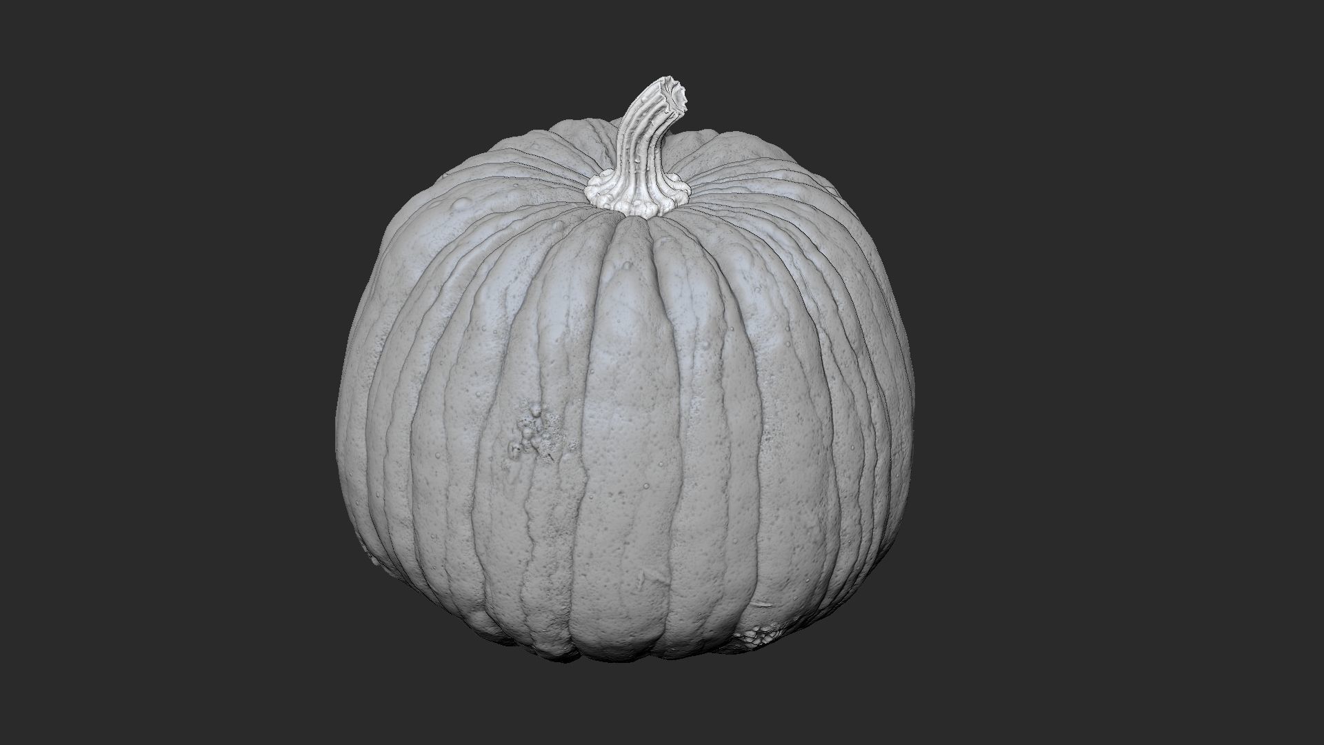 Halloween old pumpkin ZB high model 3D model_5