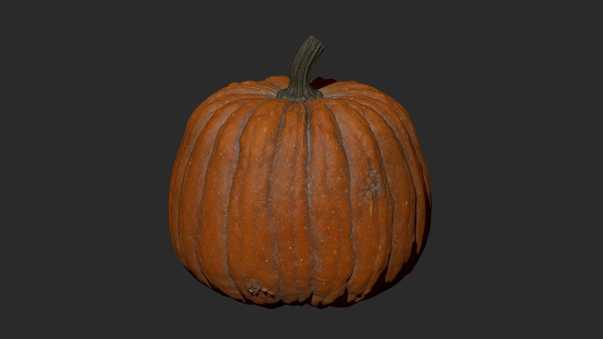 Halloween old pumpkin ZB high model 3D model_8