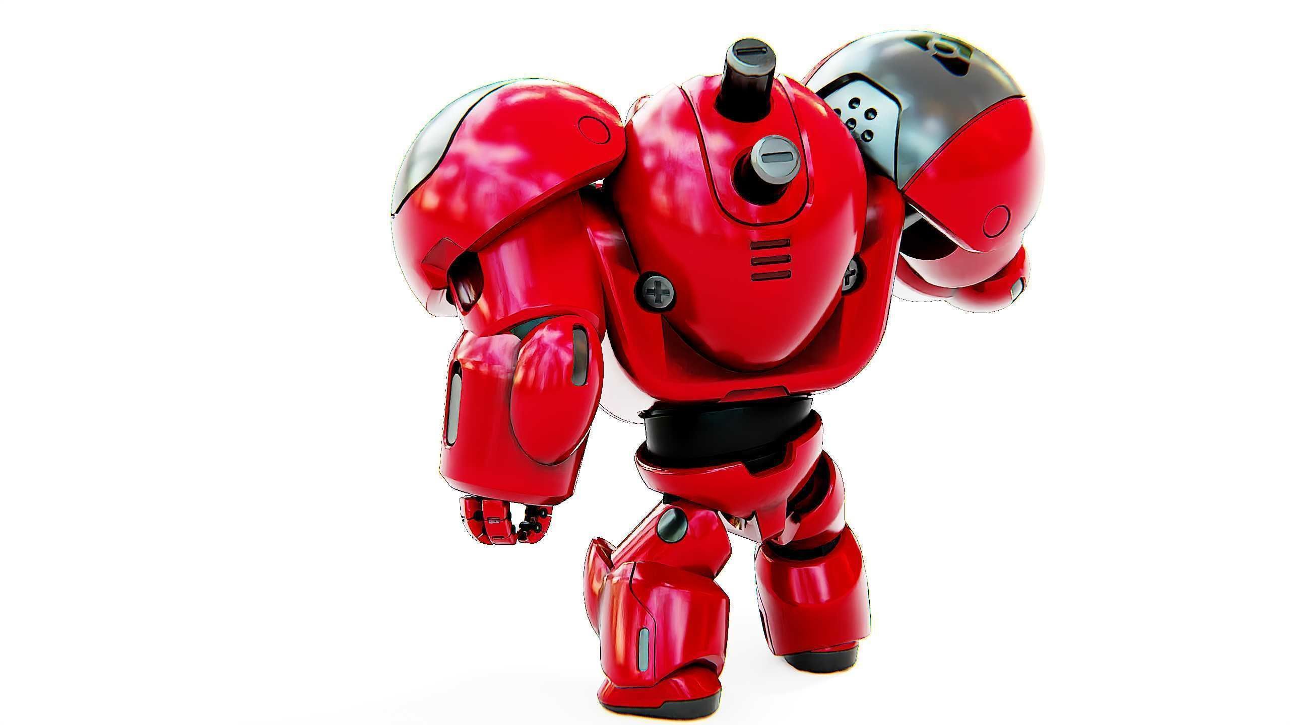 TOY BOT GROOMY B Rigged for Unreal Engine - Unity - MIXAMO  3D model_16