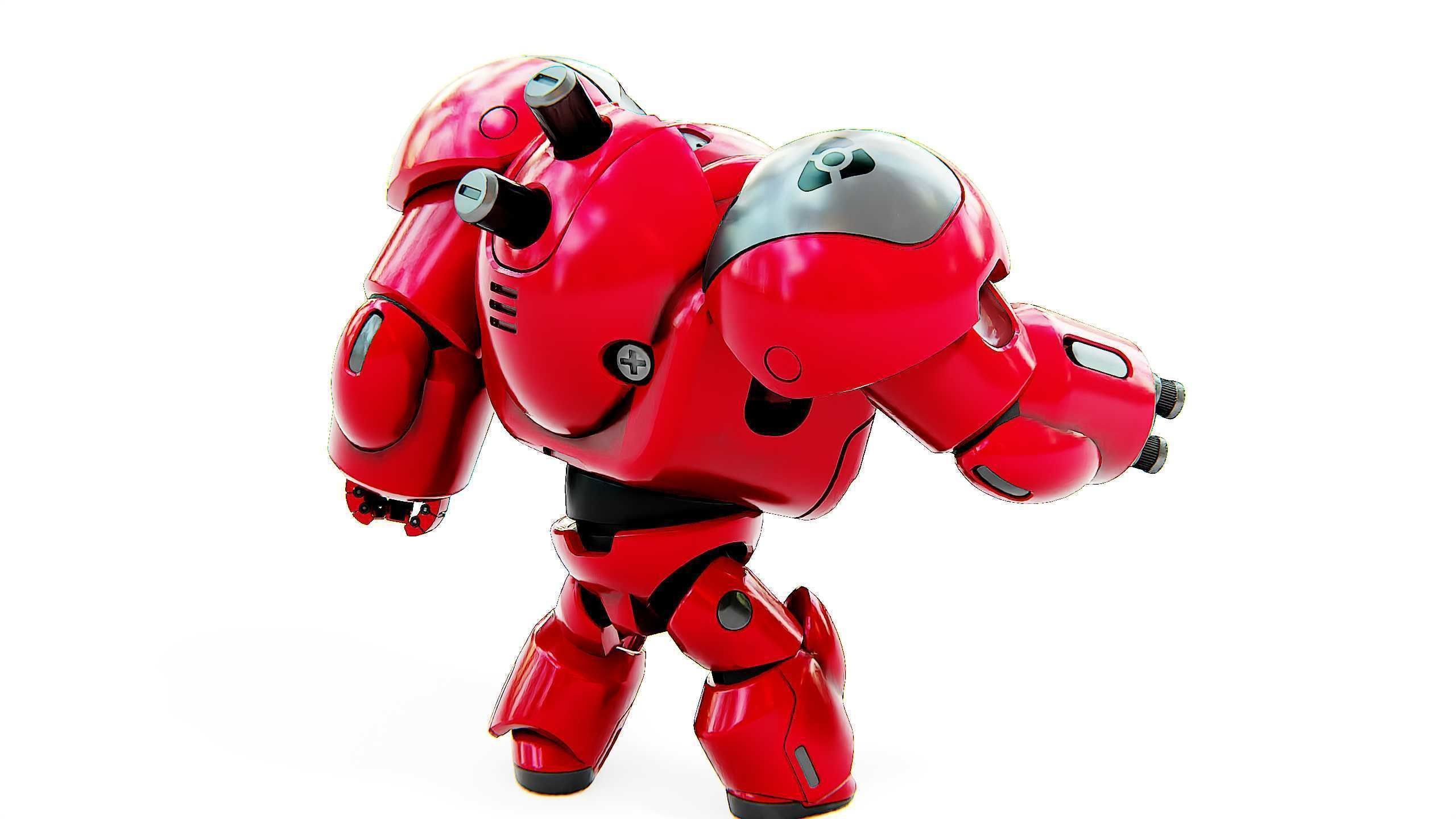 TOY BOT GROOMY B Rigged for Unreal Engine - Unity - MIXAMO  3D model_11