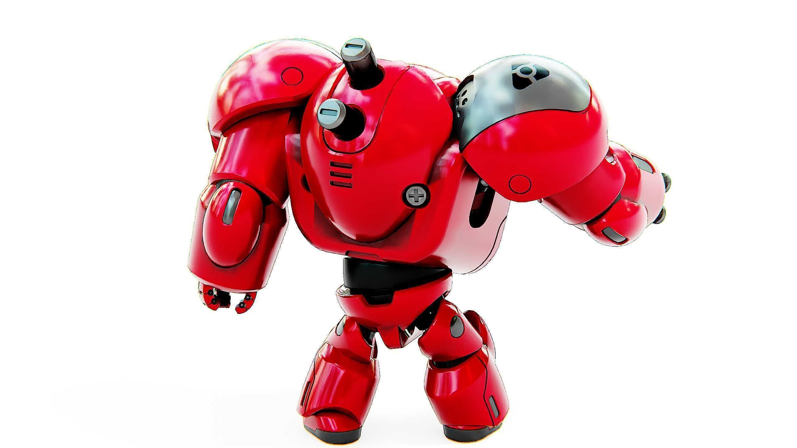 TOY BOT GROOMY B Rigged for Unreal Engine - Unity - MIXAMO  3D model_13