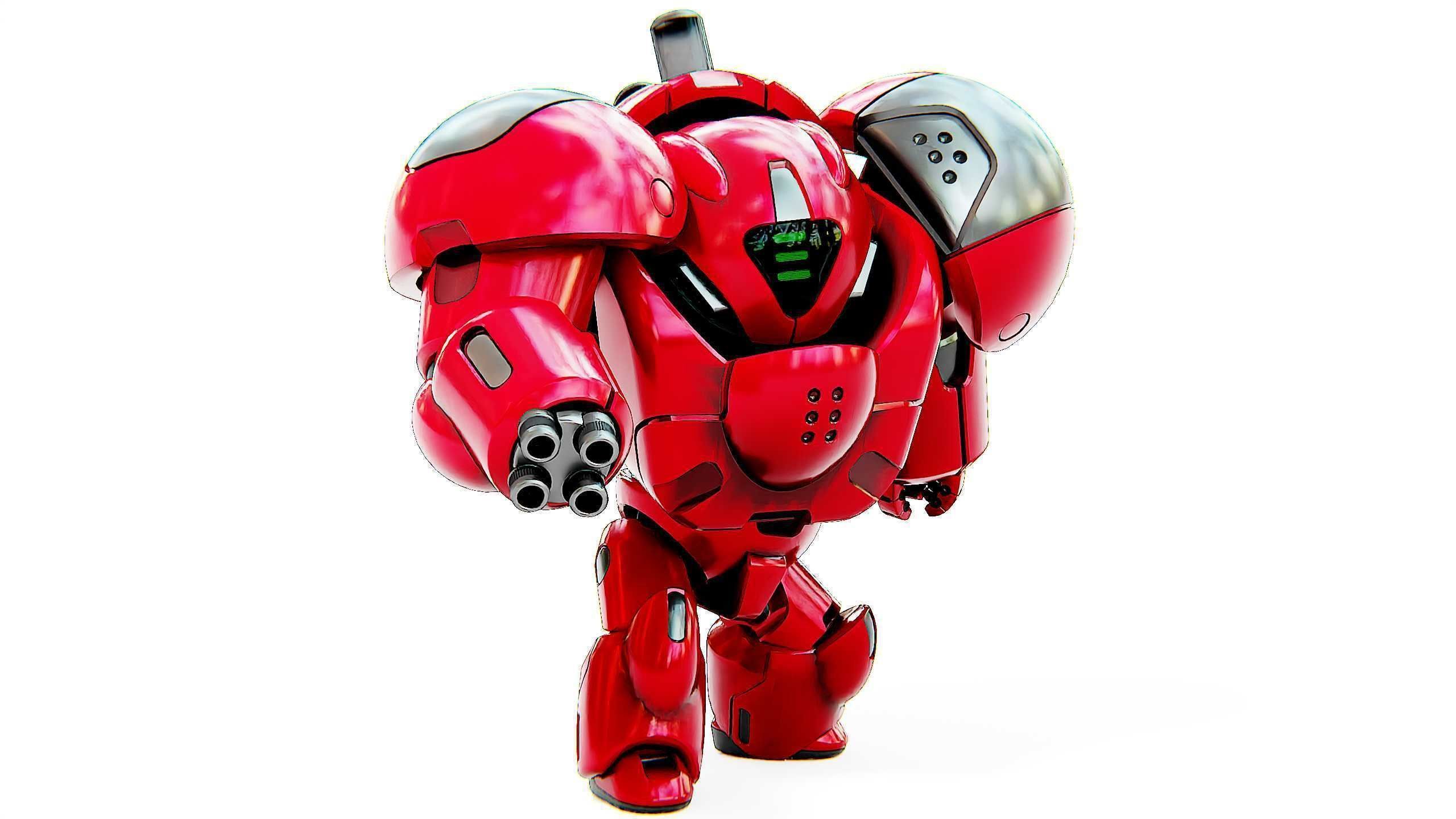 TOY BOT GROOMY B Rigged for Unreal Engine - Unity - MIXAMO  3D model_2