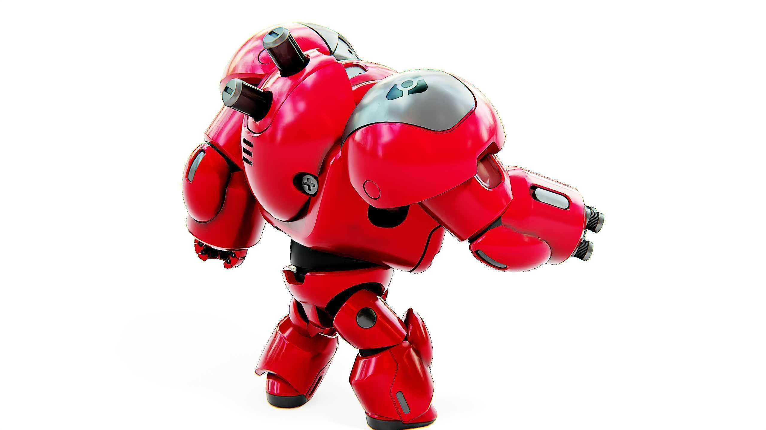 TOY BOT GROOMY B Rigged for Unreal Engine - Unity - MIXAMO  3D model_10