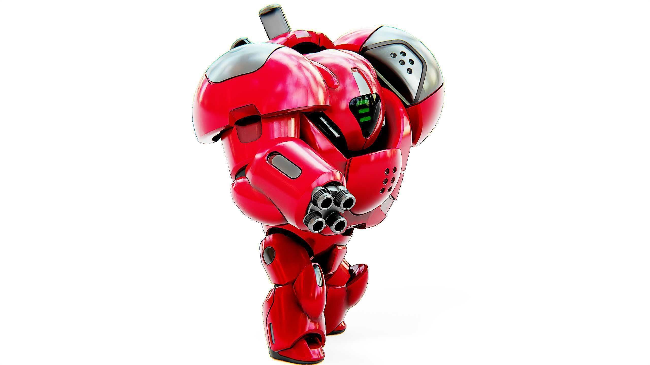 TOY BOT GROOMY B Rigged for Unreal Engine - Unity - MIXAMO  3D model_4