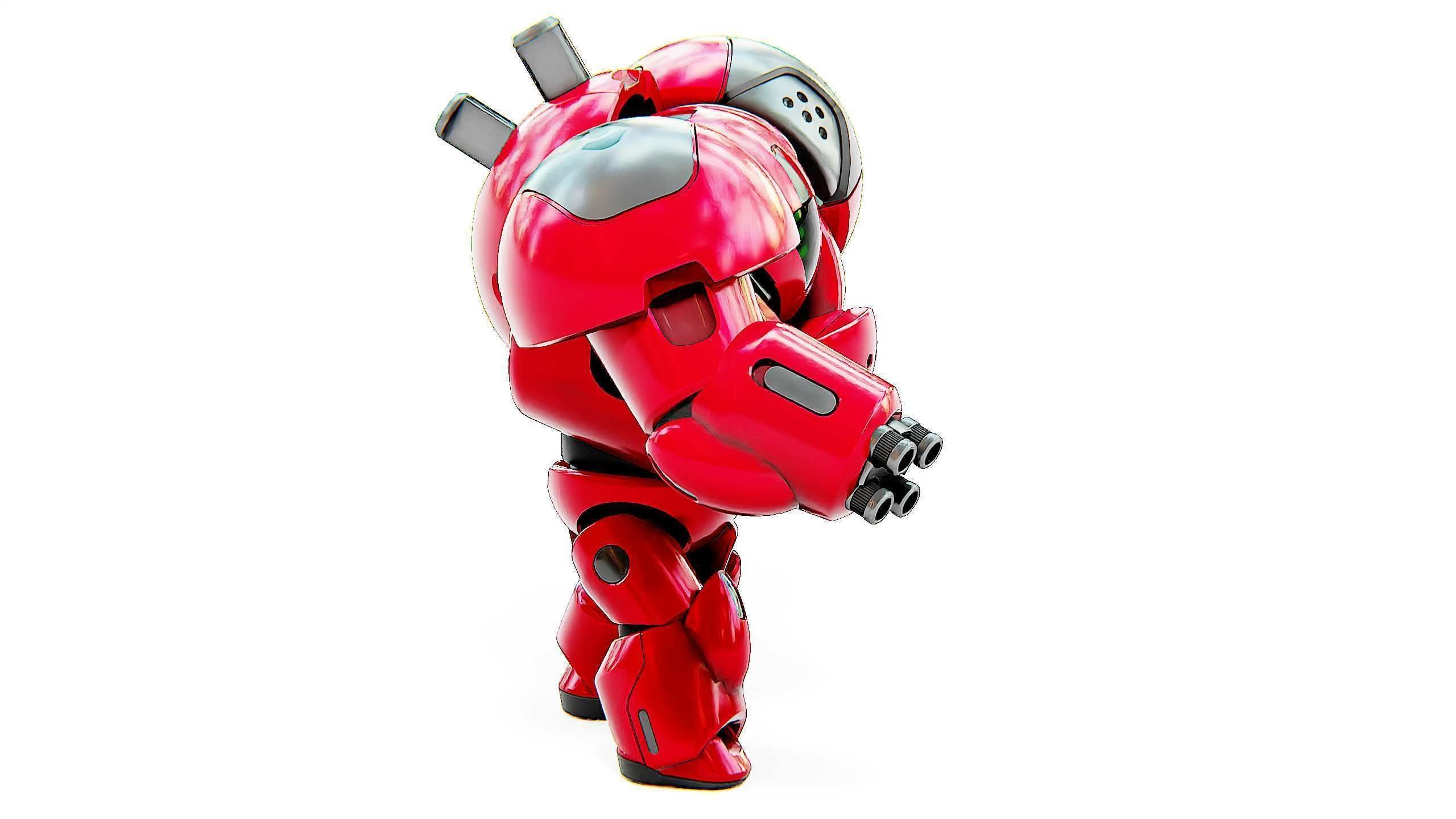 TOY BOT GROOMY B Rigged for Unreal Engine - Unity - MIXAMO  3D model_7