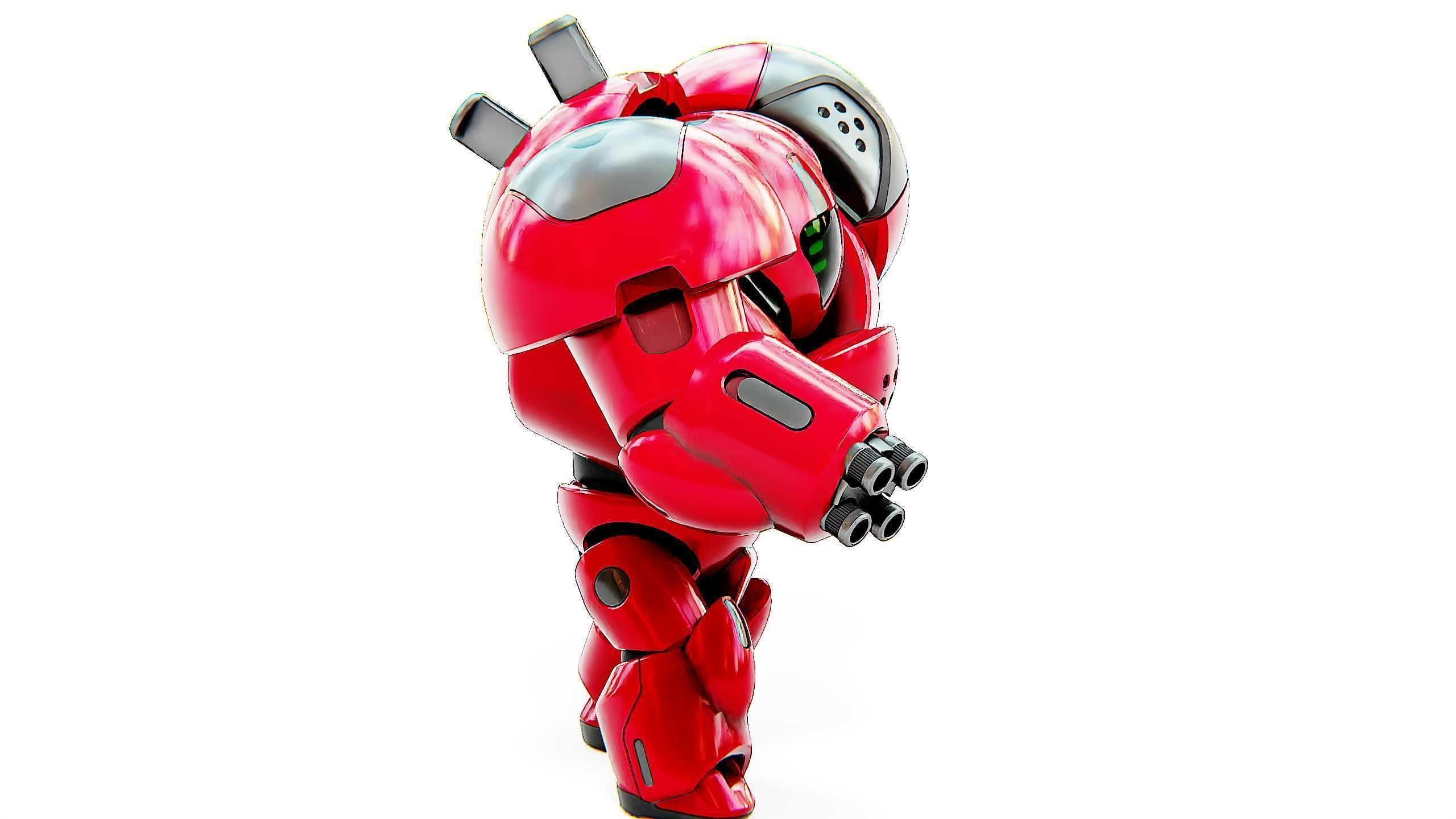 TOY BOT GROOMY B Rigged for Unreal Engine - Unity - MIXAMO  3D model_6