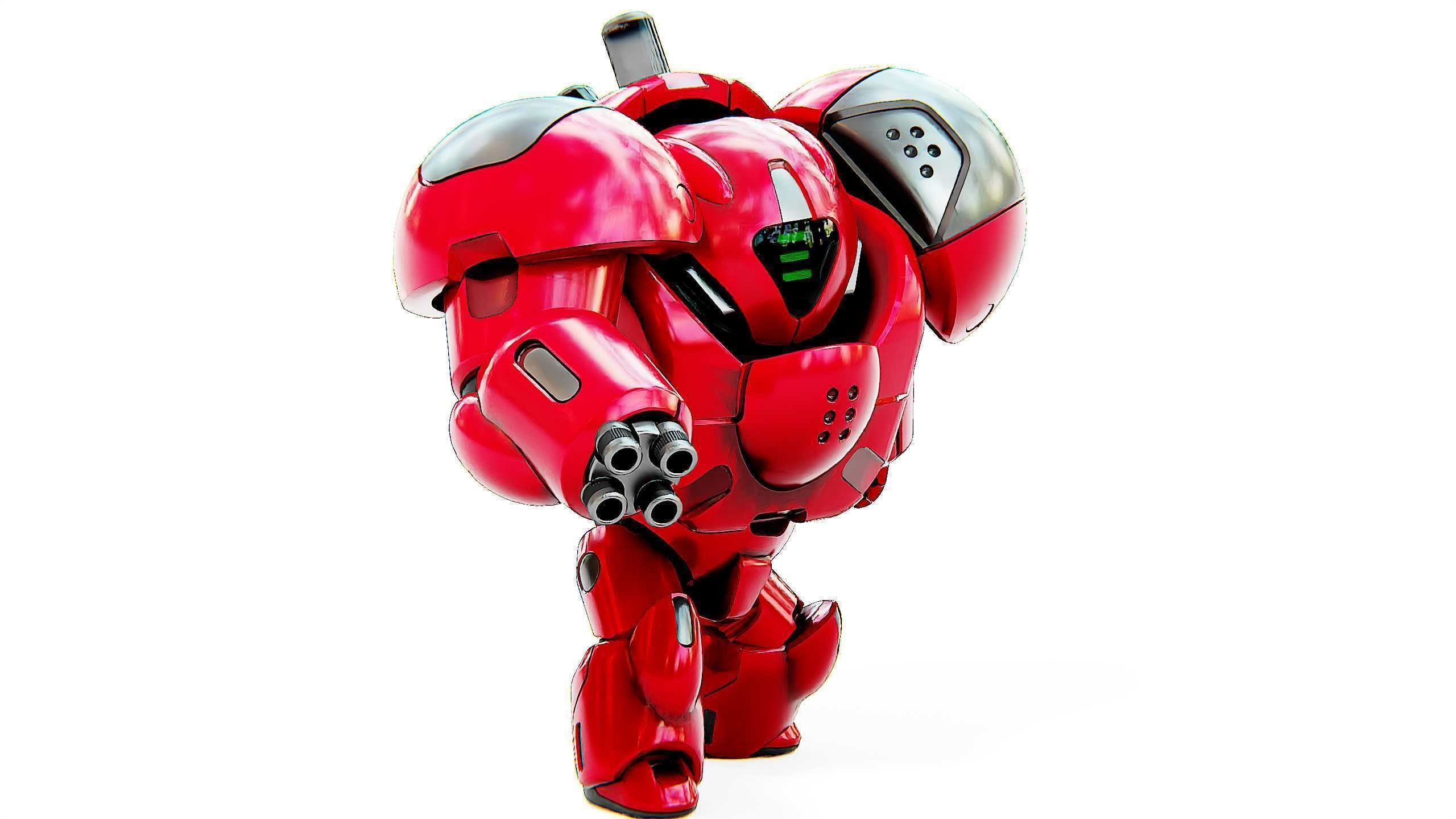 TOY BOT GROOMY B Rigged for Unreal Engine - Unity - MIXAMO  3D model_3