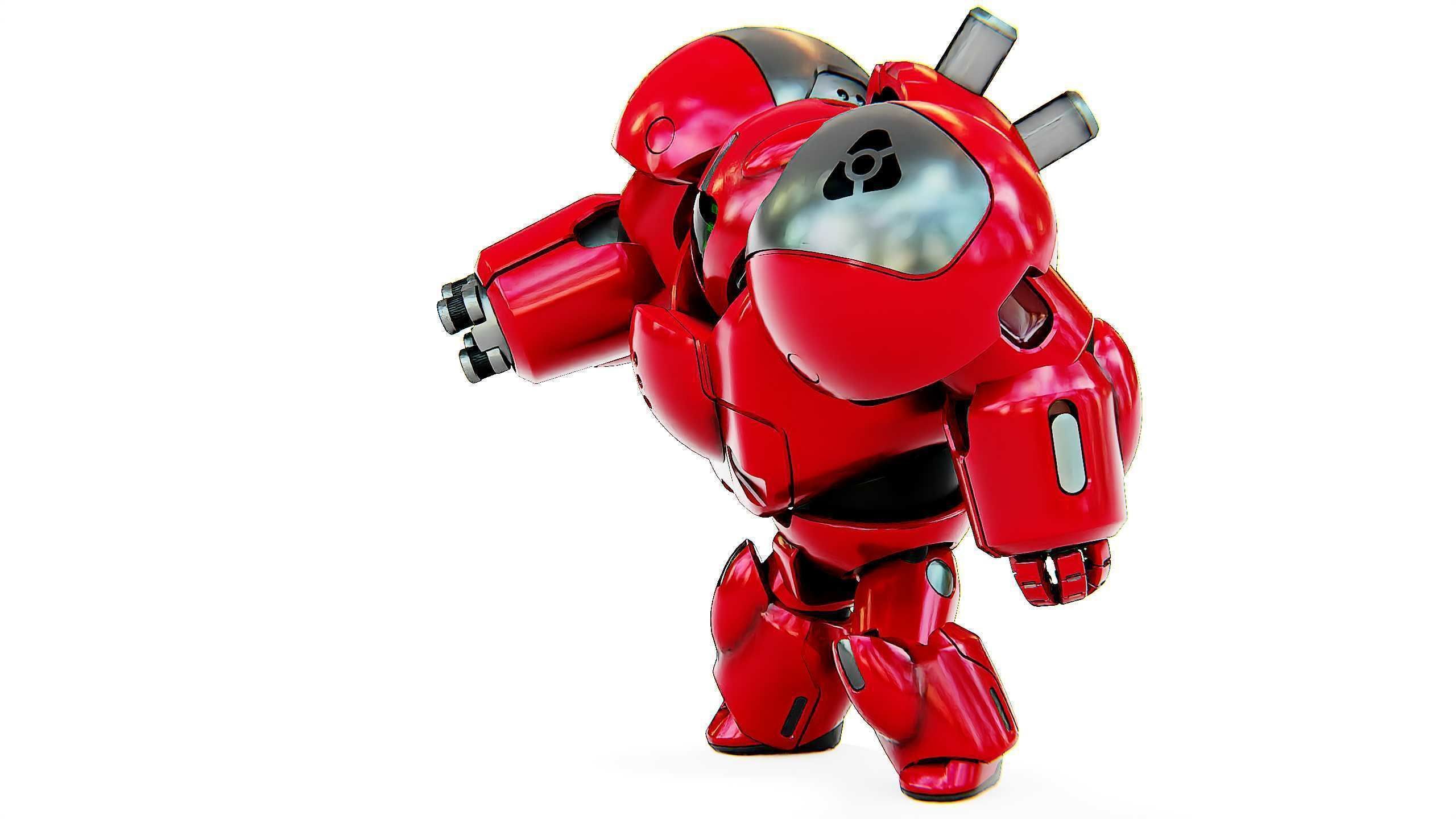 TOY BOT GROOMY B Rigged for Unreal Engine - Unity - MIXAMO  3D model_22