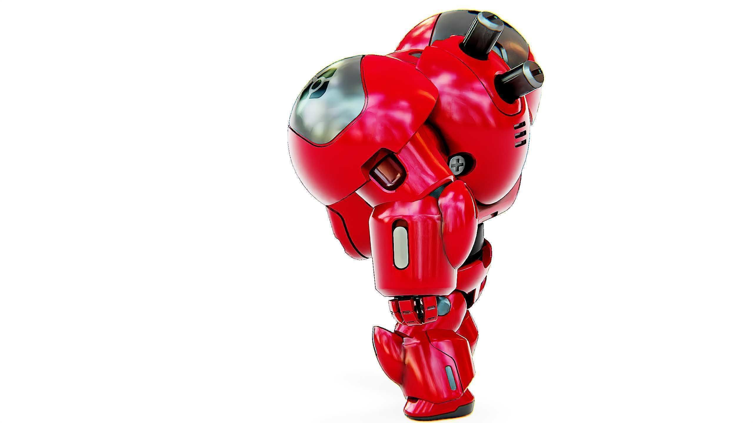 TOY BOT GROOMY B Rigged for Unreal Engine - Unity - MIXAMO  3D model_19