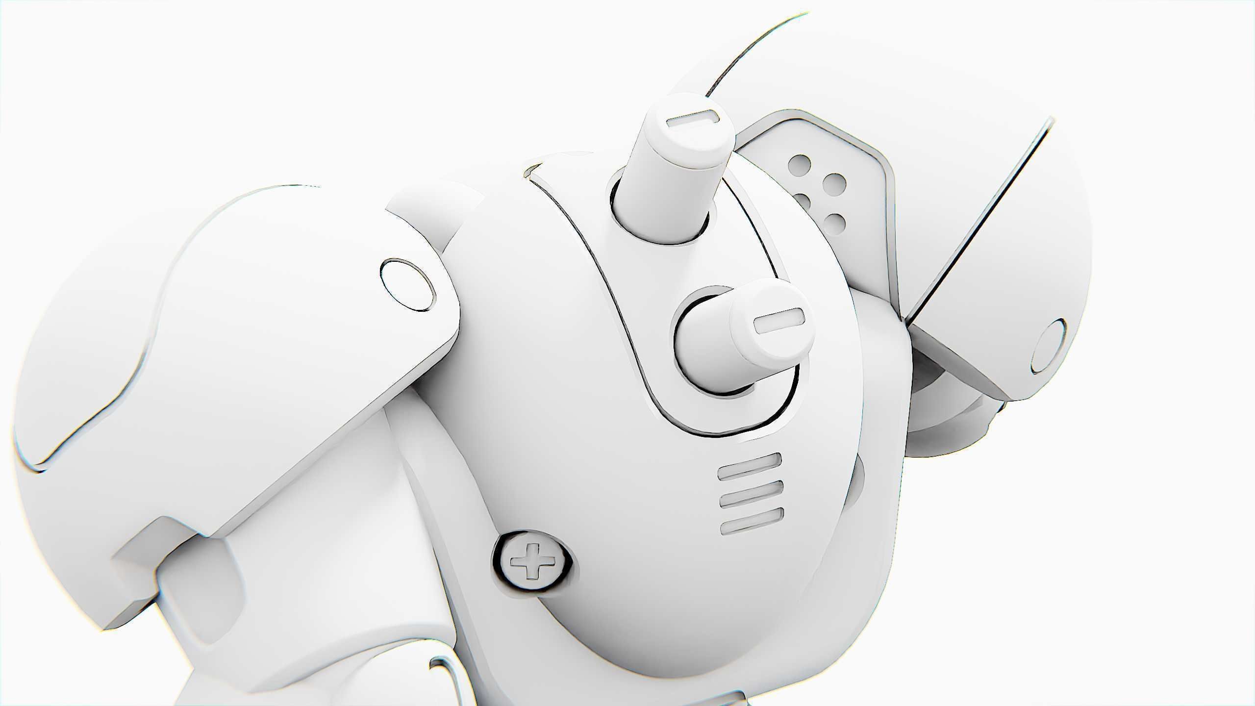 TOY BOT GROOMY B Rigged for Unreal Engine - Unity - MIXAMO  3D model_36