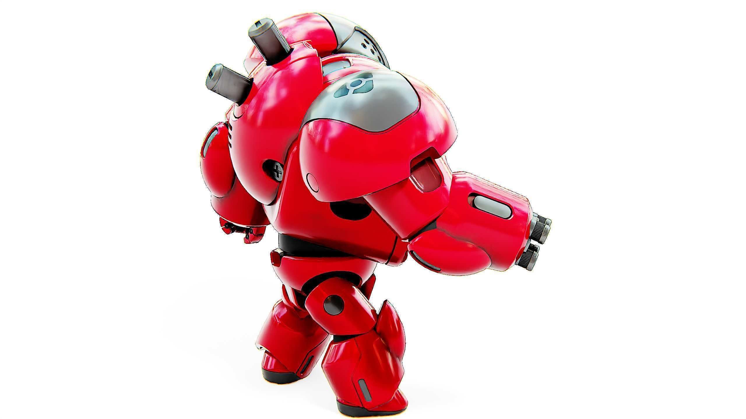 TOY BOT GROOMY B Rigged for Unreal Engine - Unity - MIXAMO  3D model_9