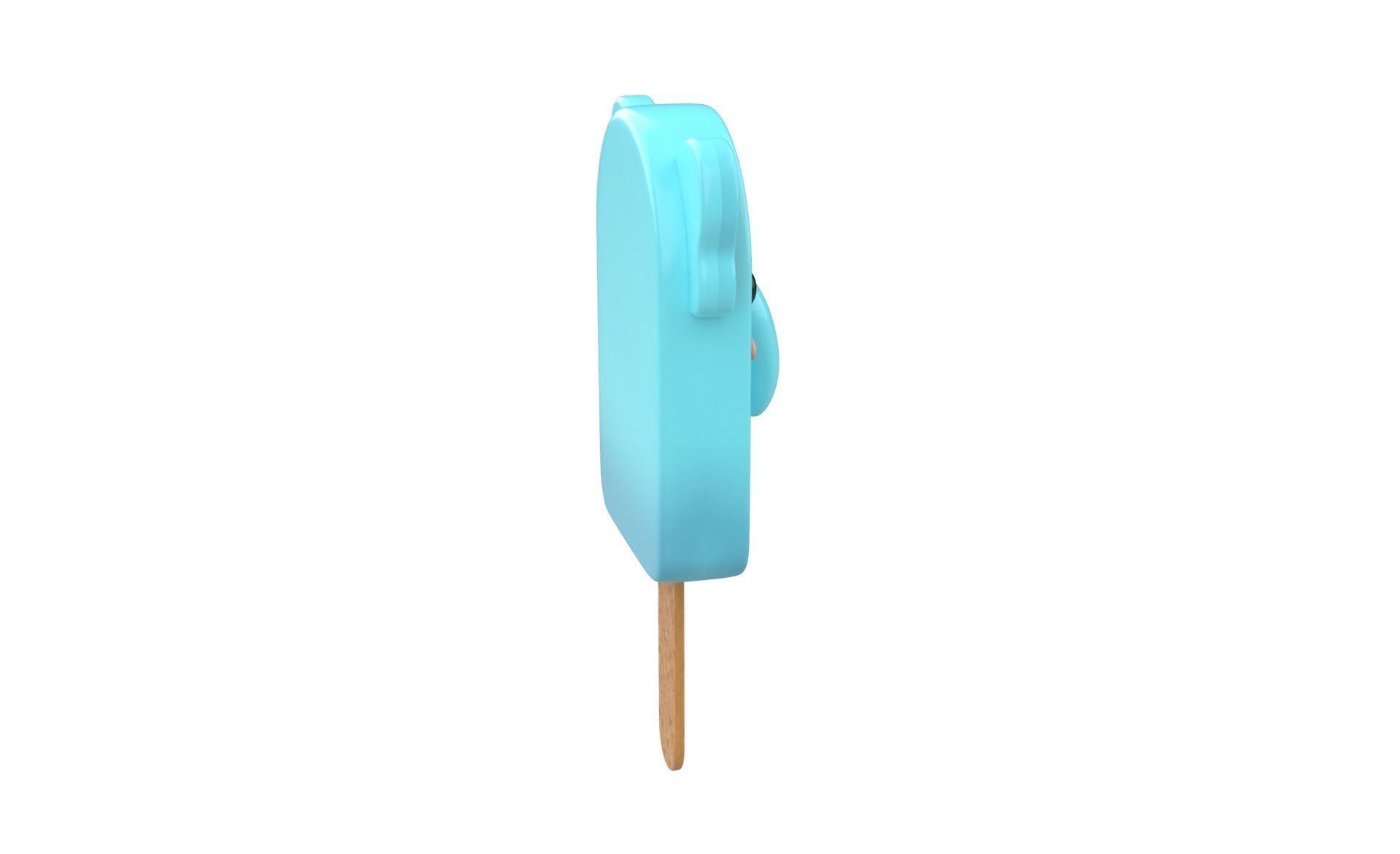Cartoon Elephant Ice Cream Cute  Low-poly 3D model_14