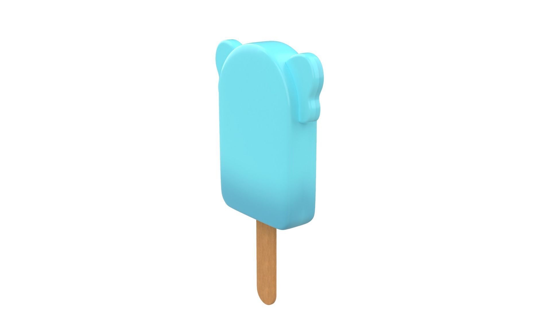 Cartoon Elephant Ice Cream Cute  Low-poly 3D model_13