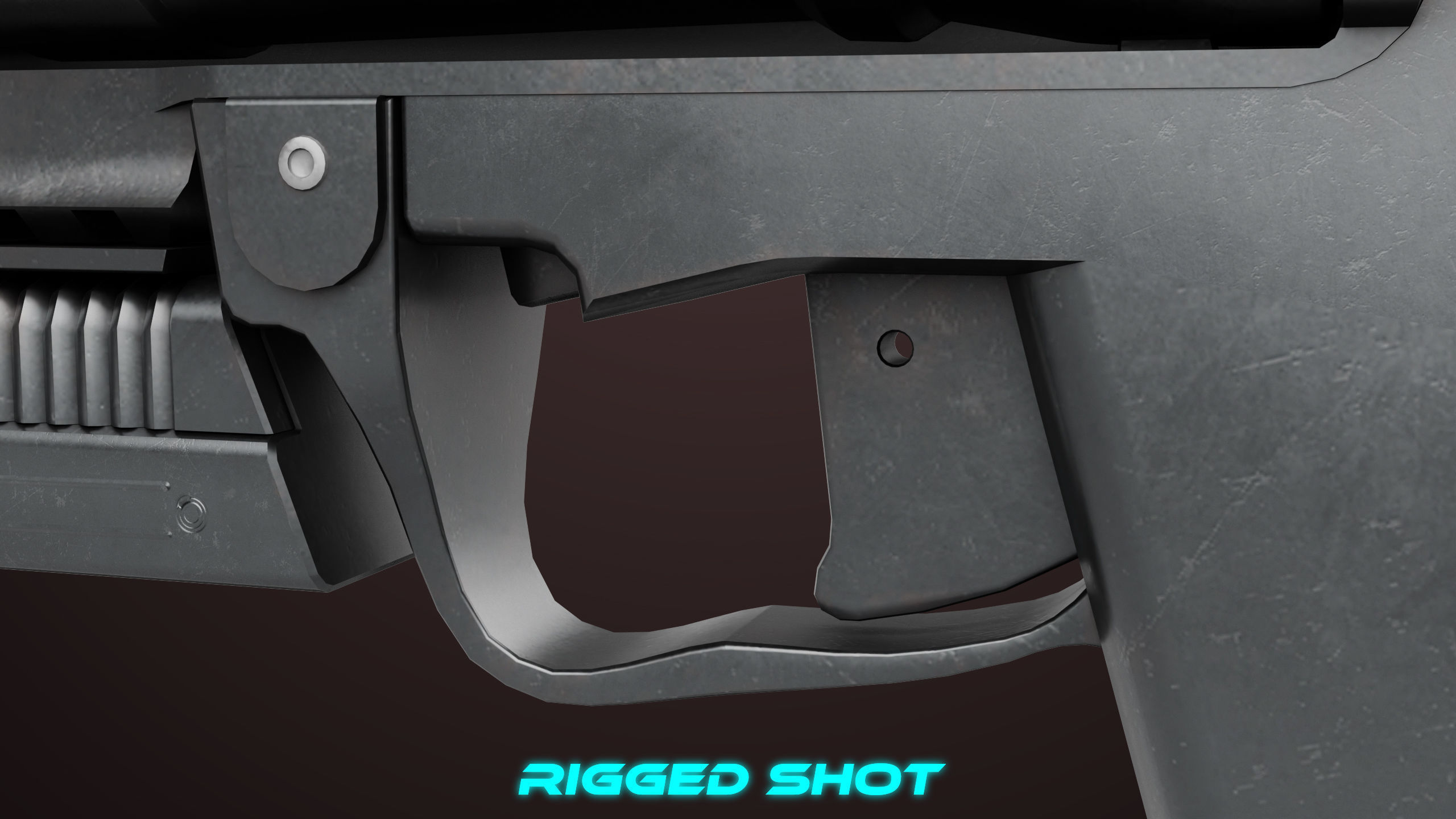 Grenade Launcher 04 Black Generic All PBR Unity UE Textures Low-poly 3D model_22