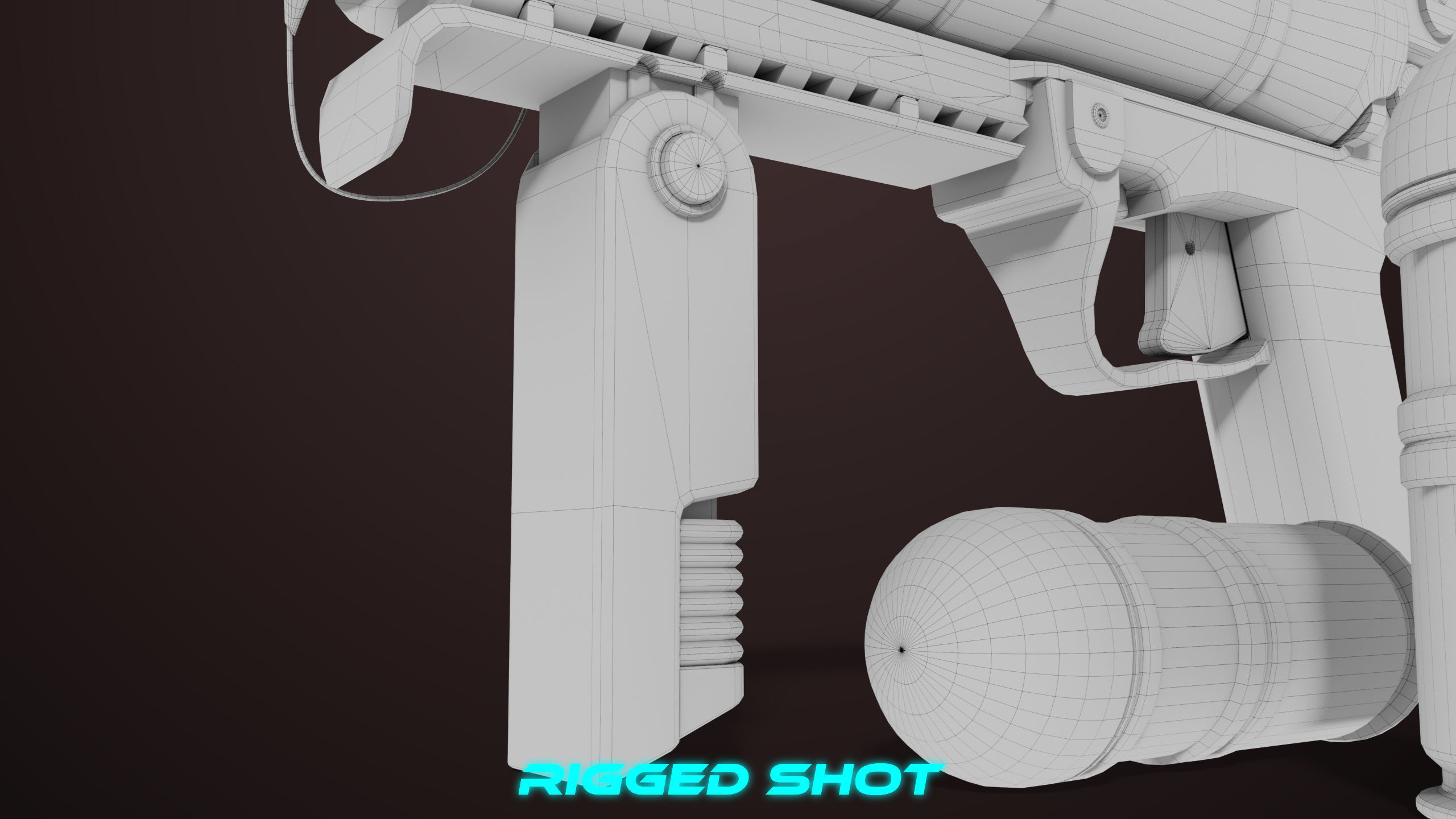Grenade Launcher 04 Black Generic All PBR Unity UE Textures Low-poly 3D model_48