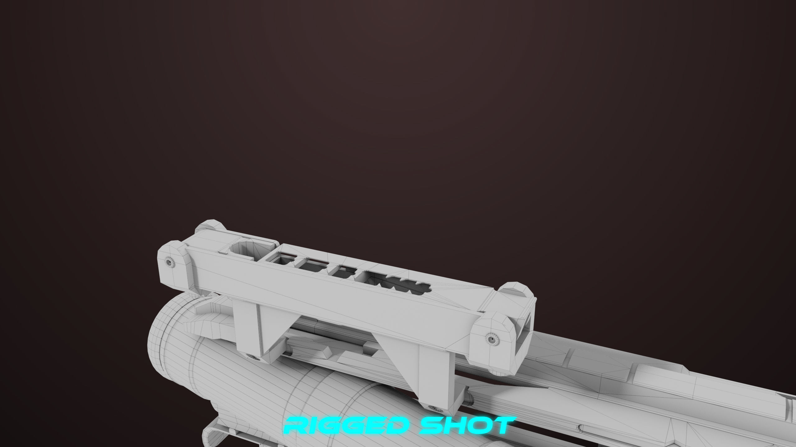 Grenade Launcher 04 Black Generic All PBR Unity UE Textures Low-poly 3D model_56
