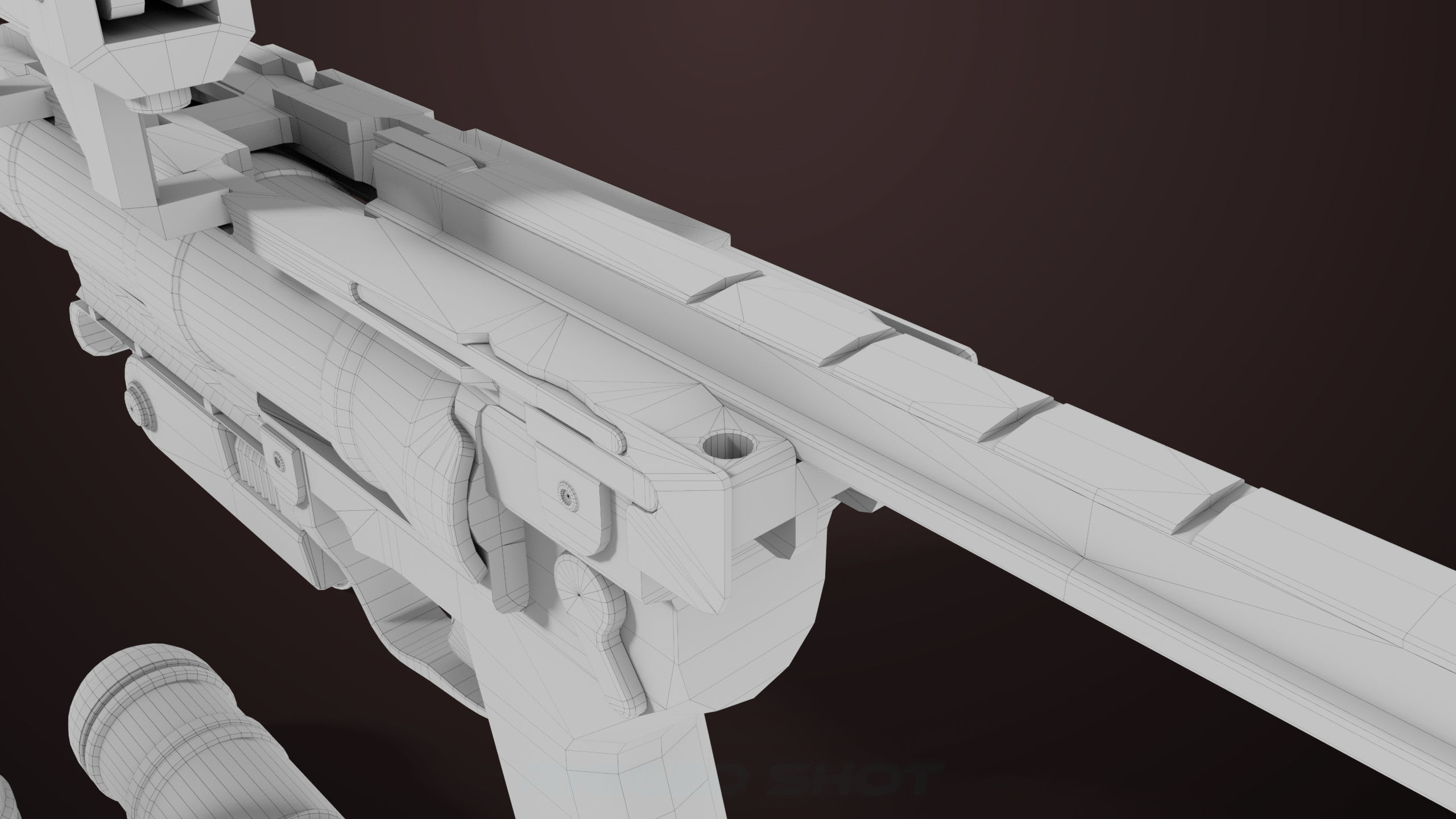 Grenade Launcher 04 Black Generic All PBR Unity UE Textures Low-poly 3D model_40