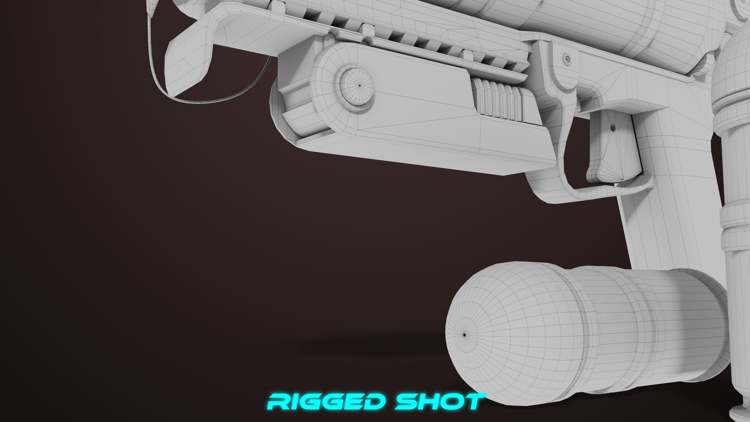 Grenade Launcher 04 Black Generic All PBR Unity UE Textures Low-poly 3D model_47