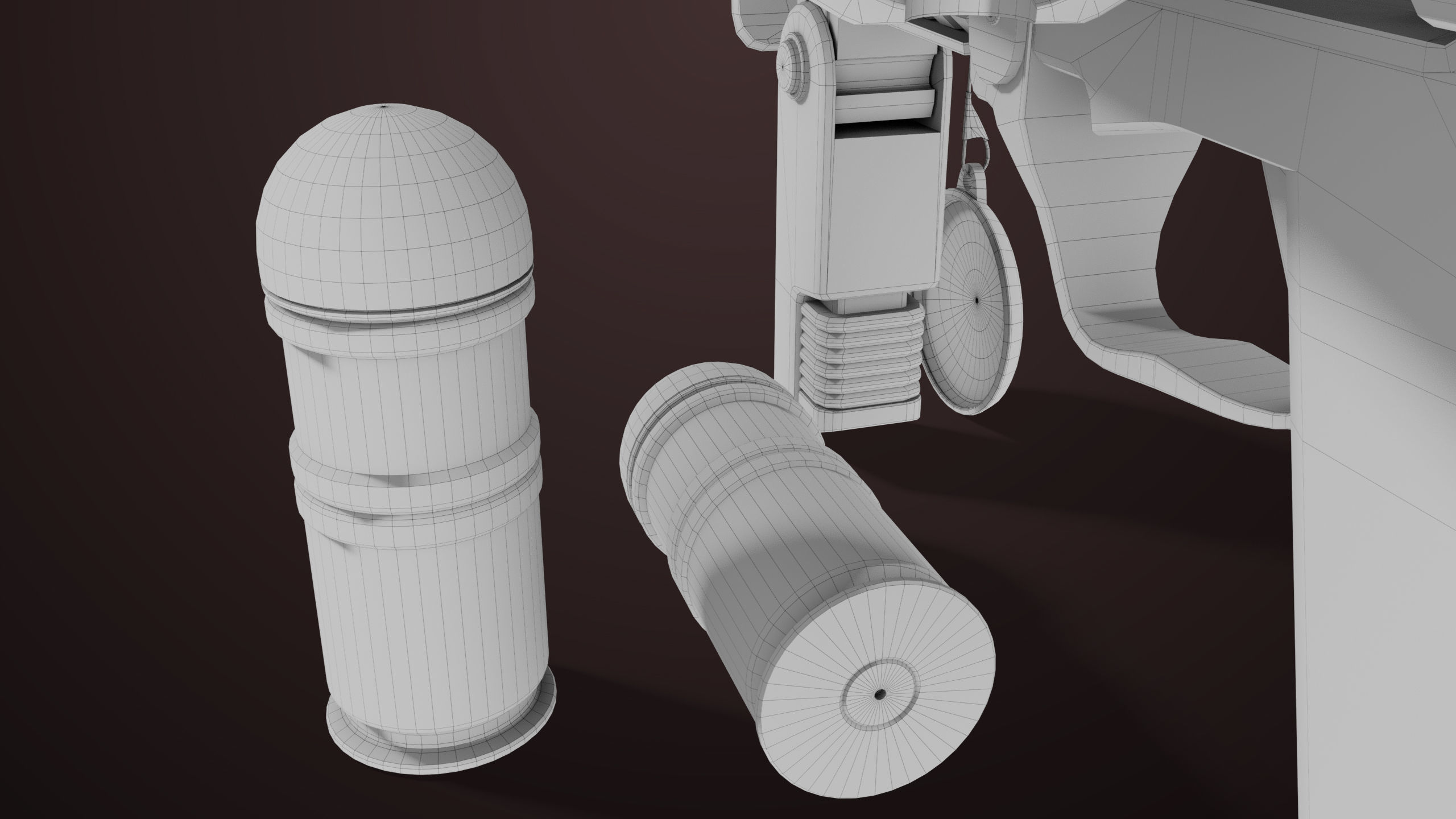 Grenade Launcher 04 Black Generic All PBR Unity UE Textures Low-poly 3D model_59