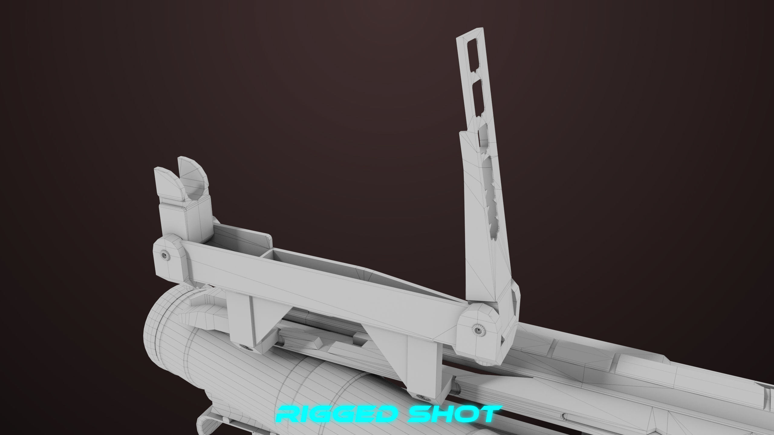 Grenade Launcher 04 Black Generic All PBR Unity UE Textures Low-poly 3D model_57