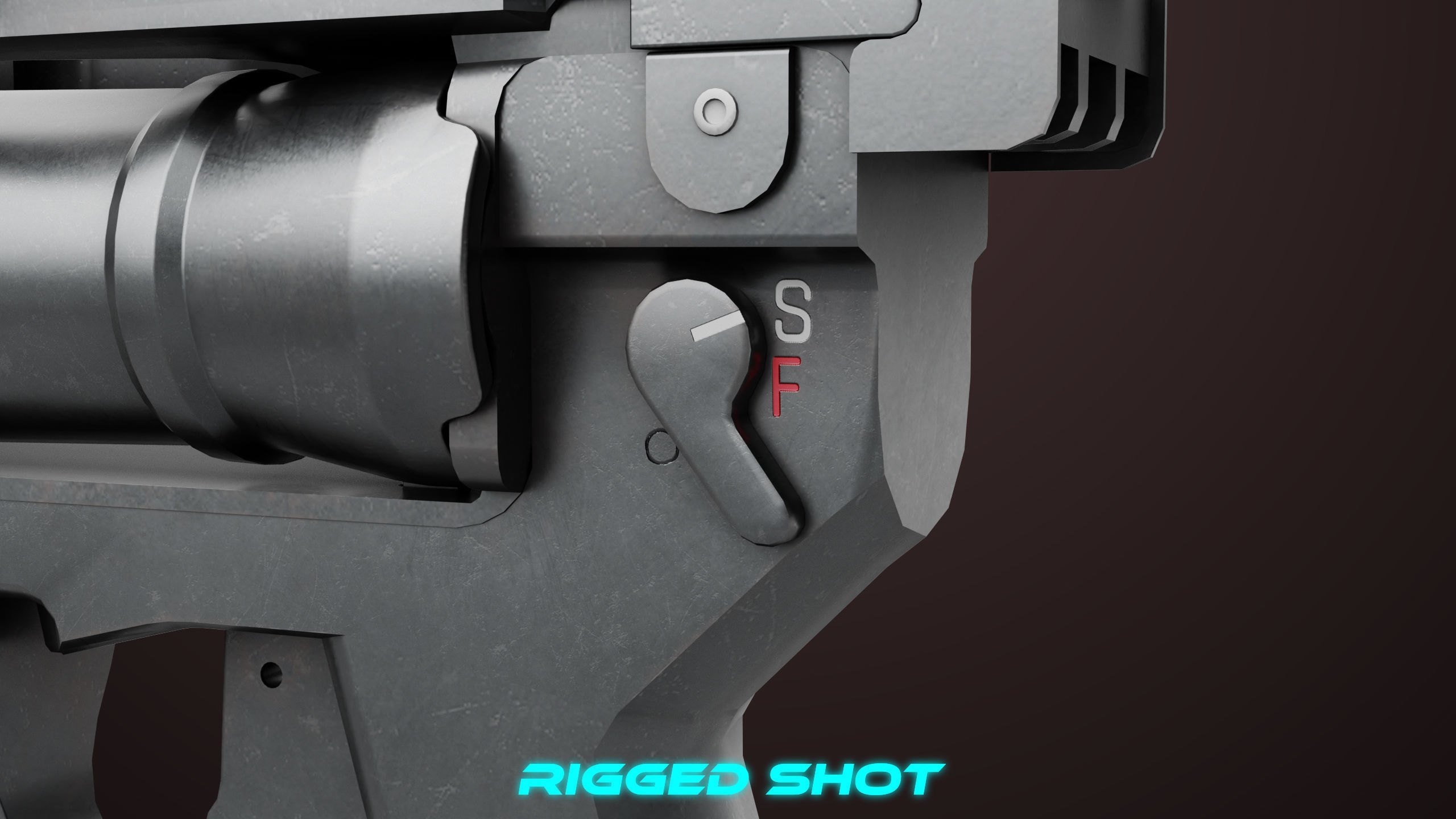 Grenade Launcher 04 Black Generic All PBR Unity UE Textures Low-poly 3D model_19