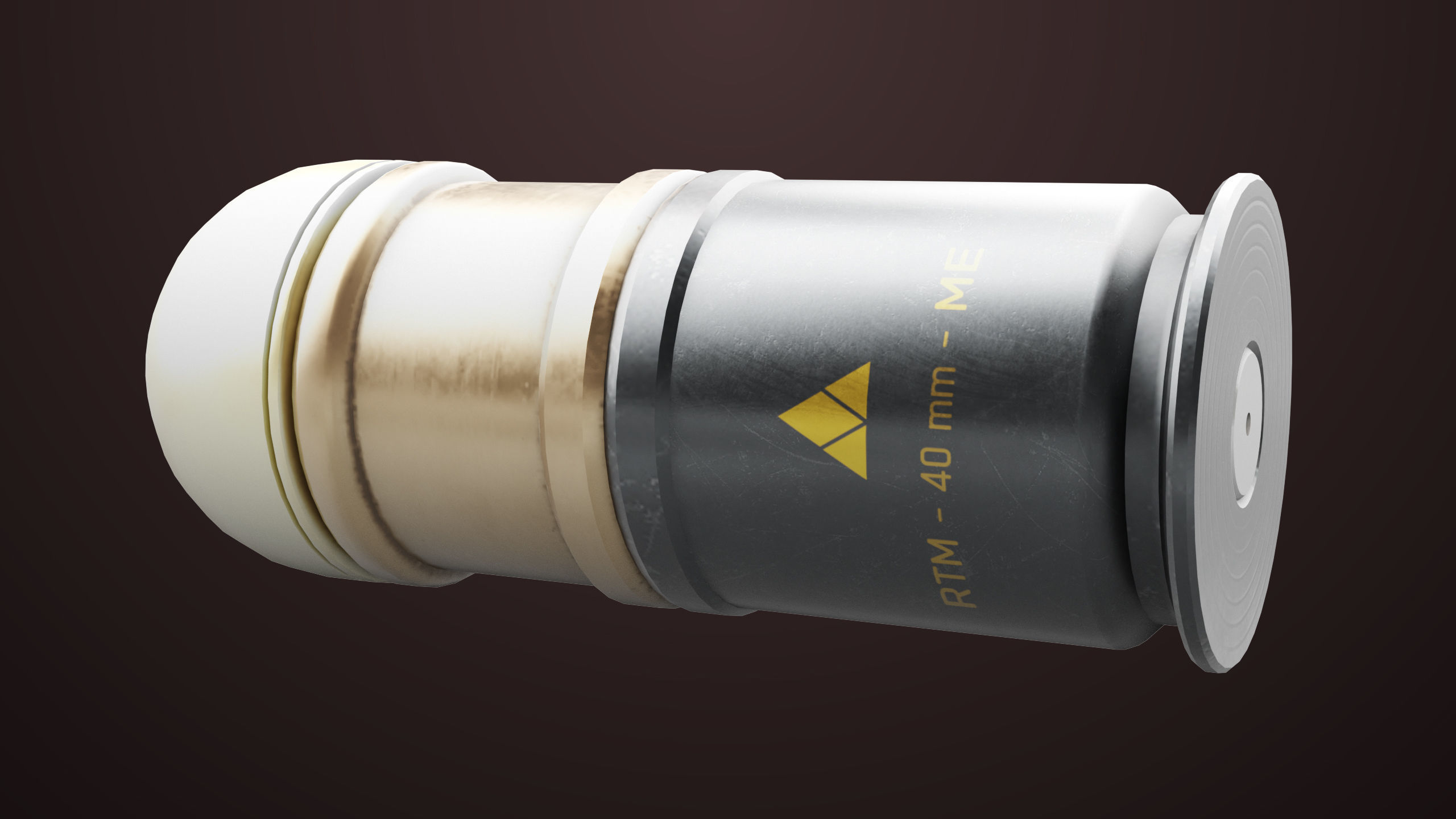 Grenade Launcher 04 Black Generic All PBR Unity UE Textures Low-poly 3D model_30