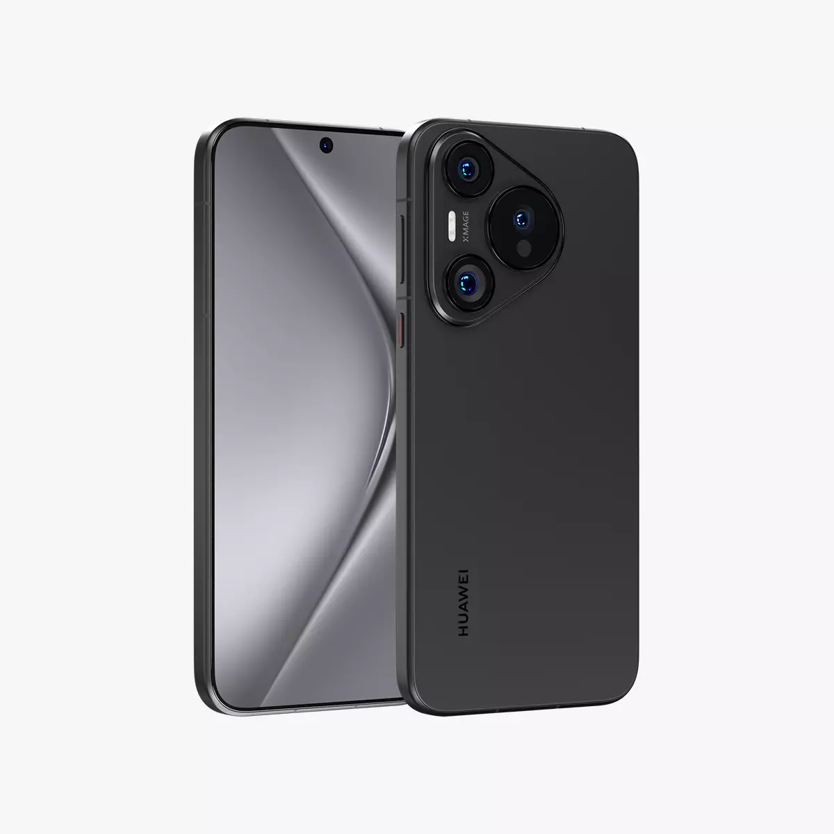 Huawei Pura 70 Black Low-poly 3D model_0