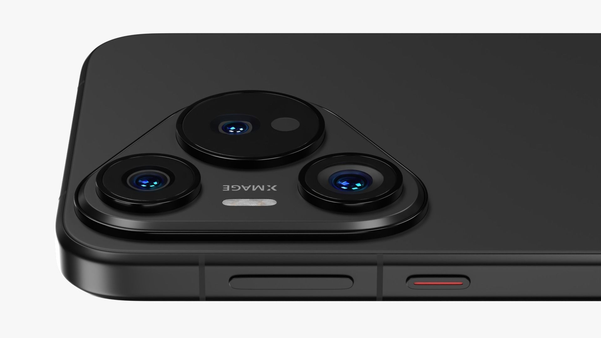 Huawei Pura 70 Black Low-poly 3D model_5