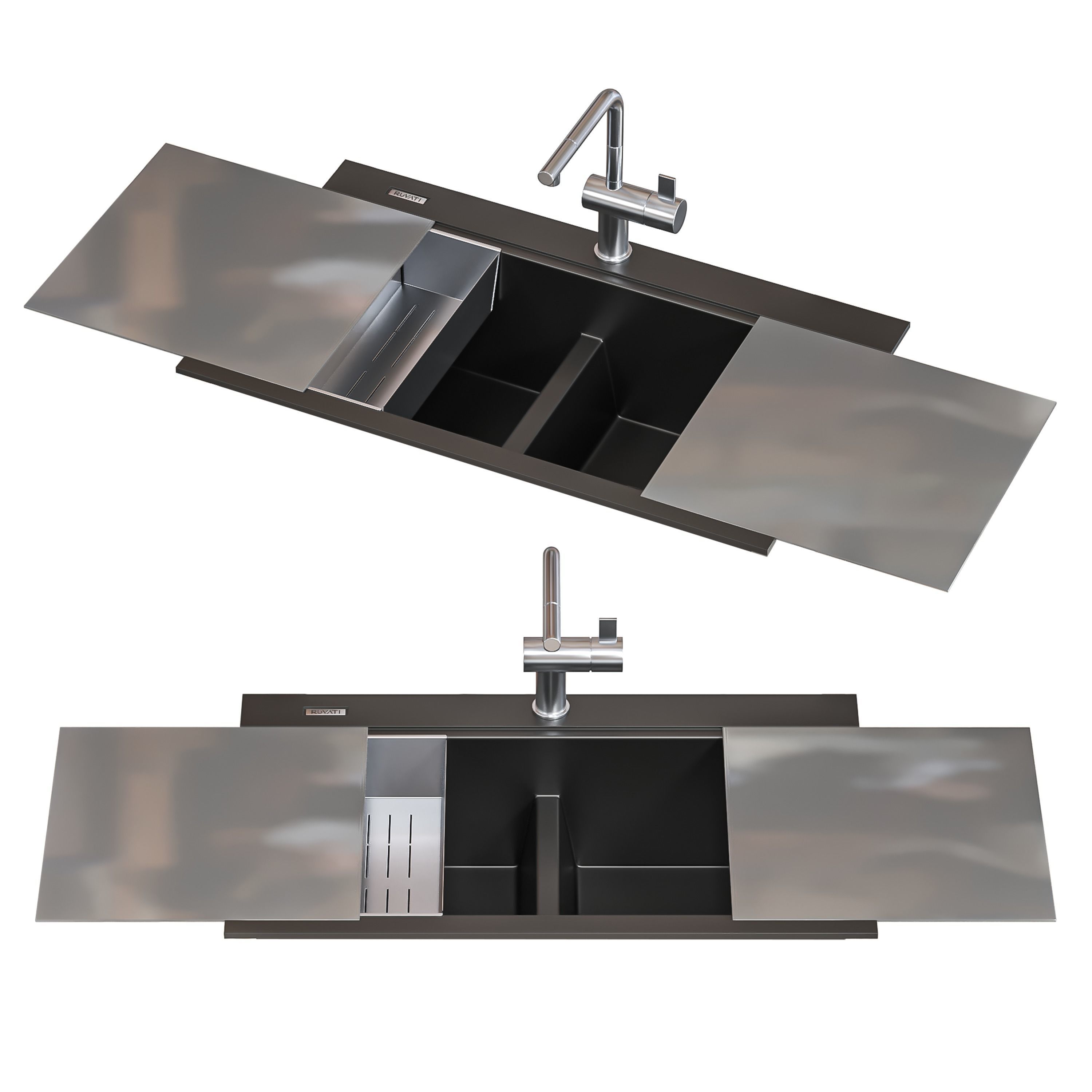 Ruvati sink set-1 3D model_2