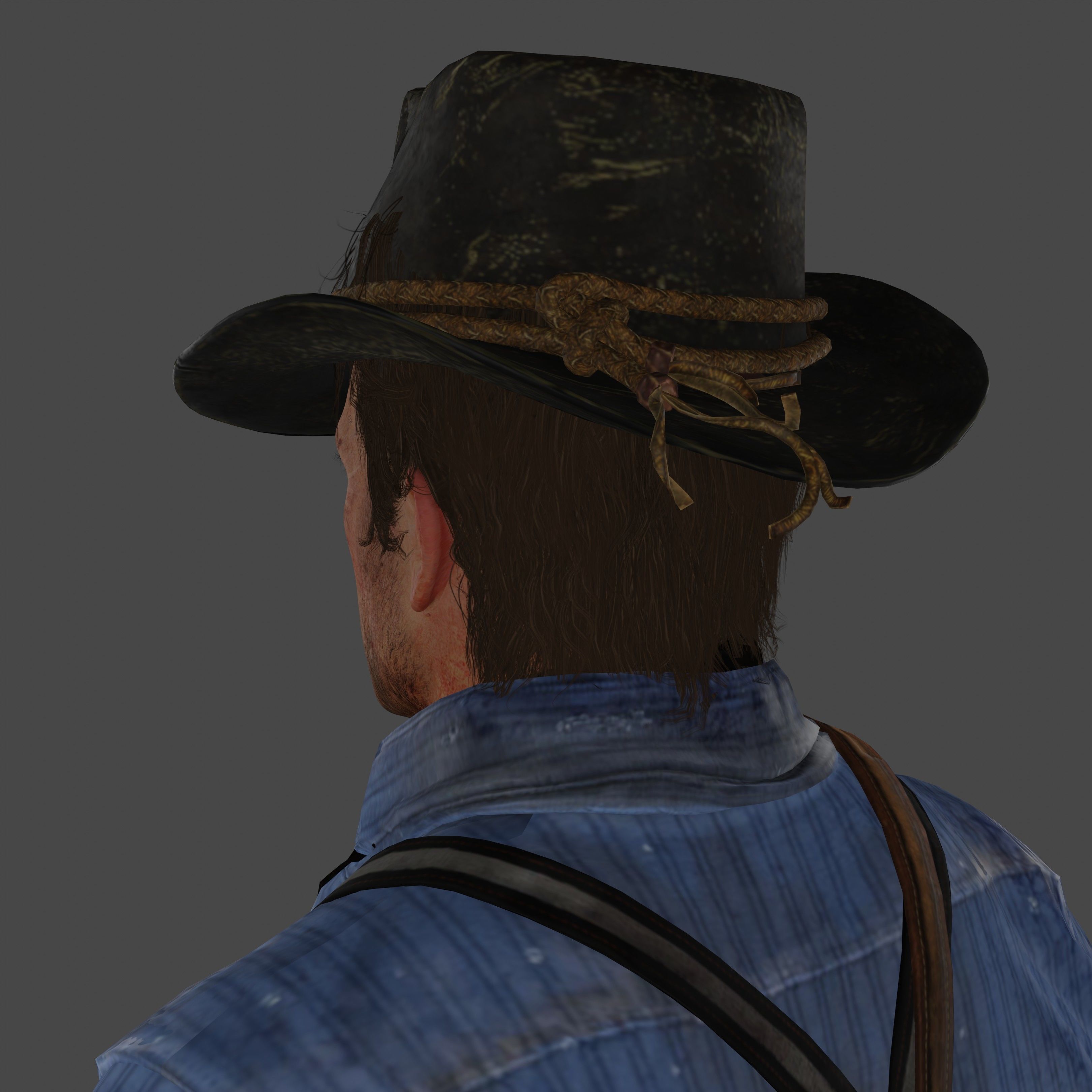 Arthur Morgan Low-poly 3D model_14