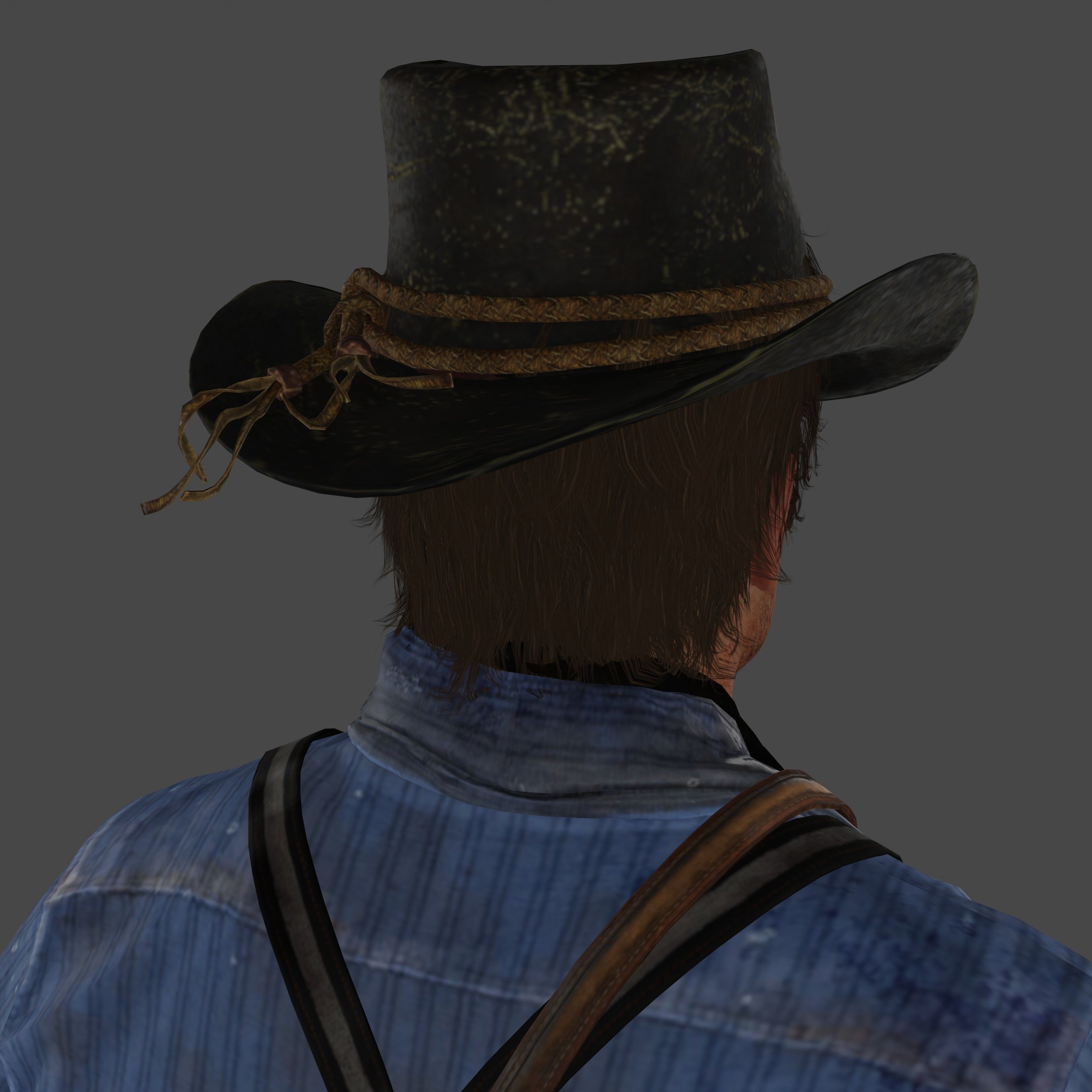 Arthur Morgan Low-poly 3D model_12