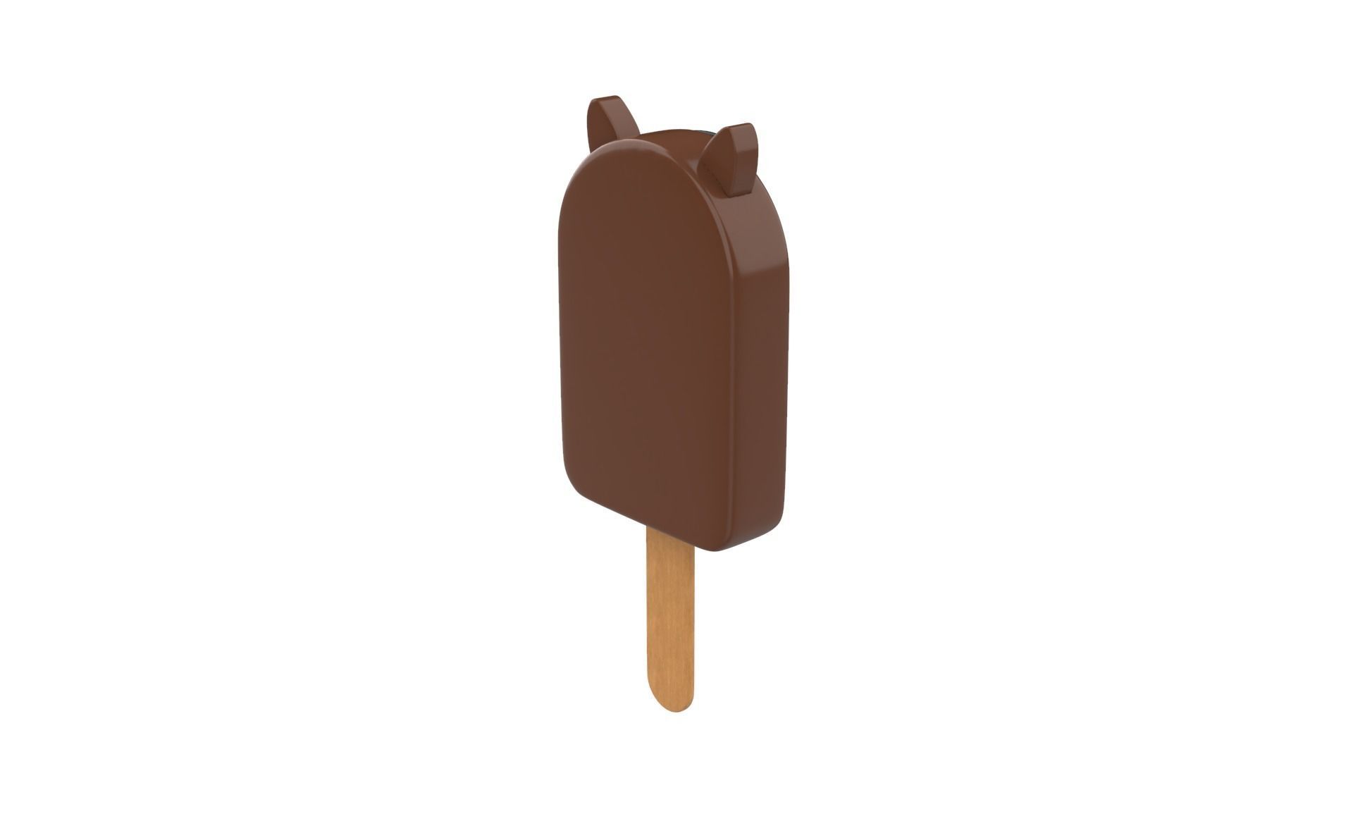 Cartoon Horse Ice Cream Cute Low-poly 3D model_13